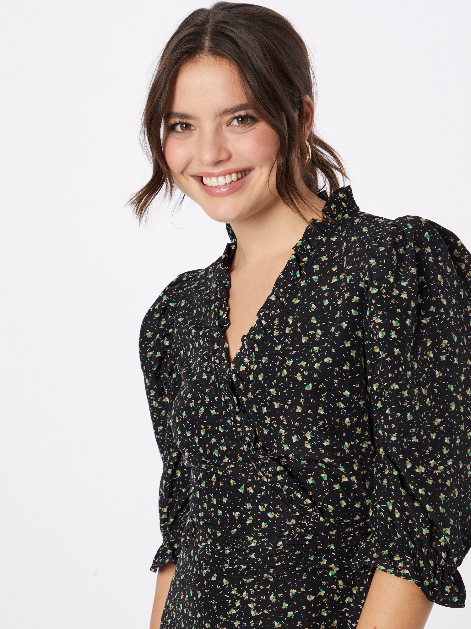 Sofie Schnoor Šaty svetlohnedá / zelená / čierna / biela (obrázok 5)
