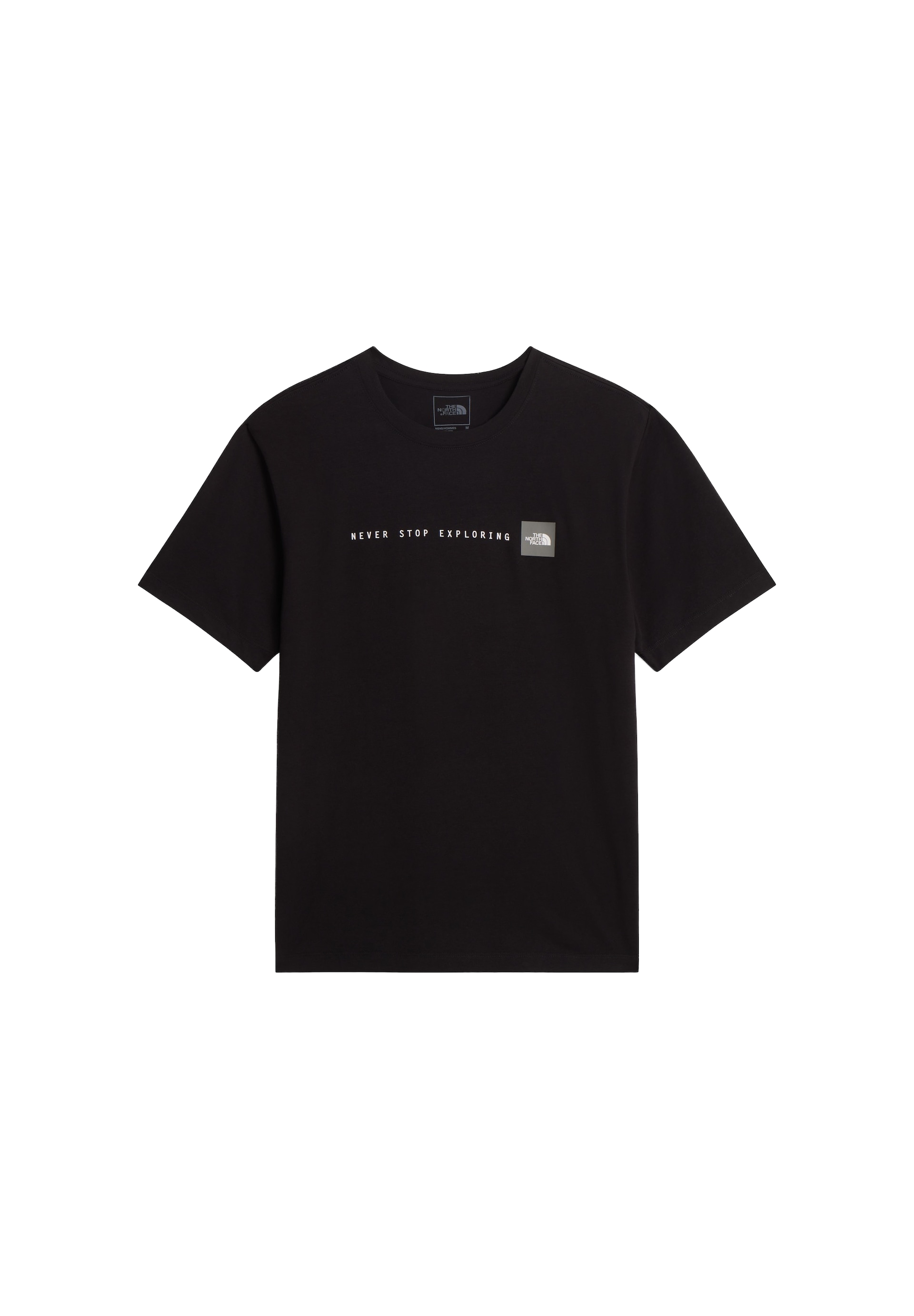 THE NORTH FACE T-shirt 'NEVER STOP EXPLORING' grå / svart herr