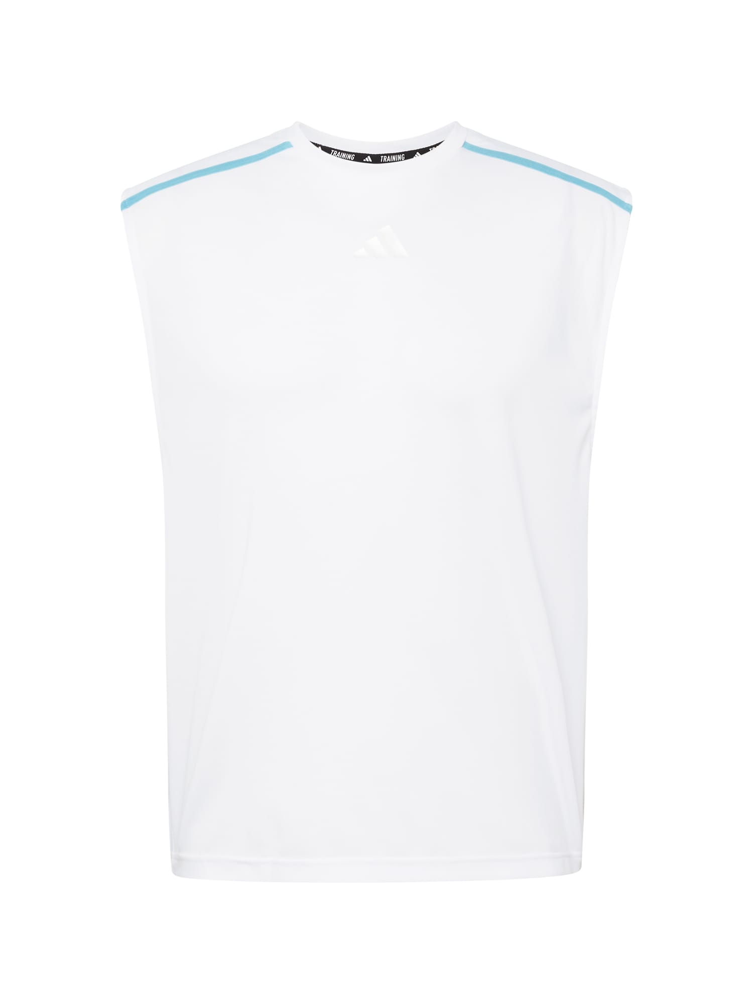 ADIDAS PERFORMANCE Функционална тениска 'Workout Base'  синьо / бяло
