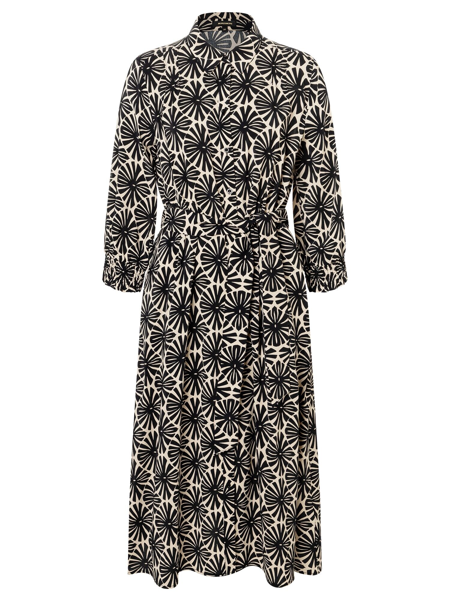 MORE & MORE Rochie tip bluză  bej / negru