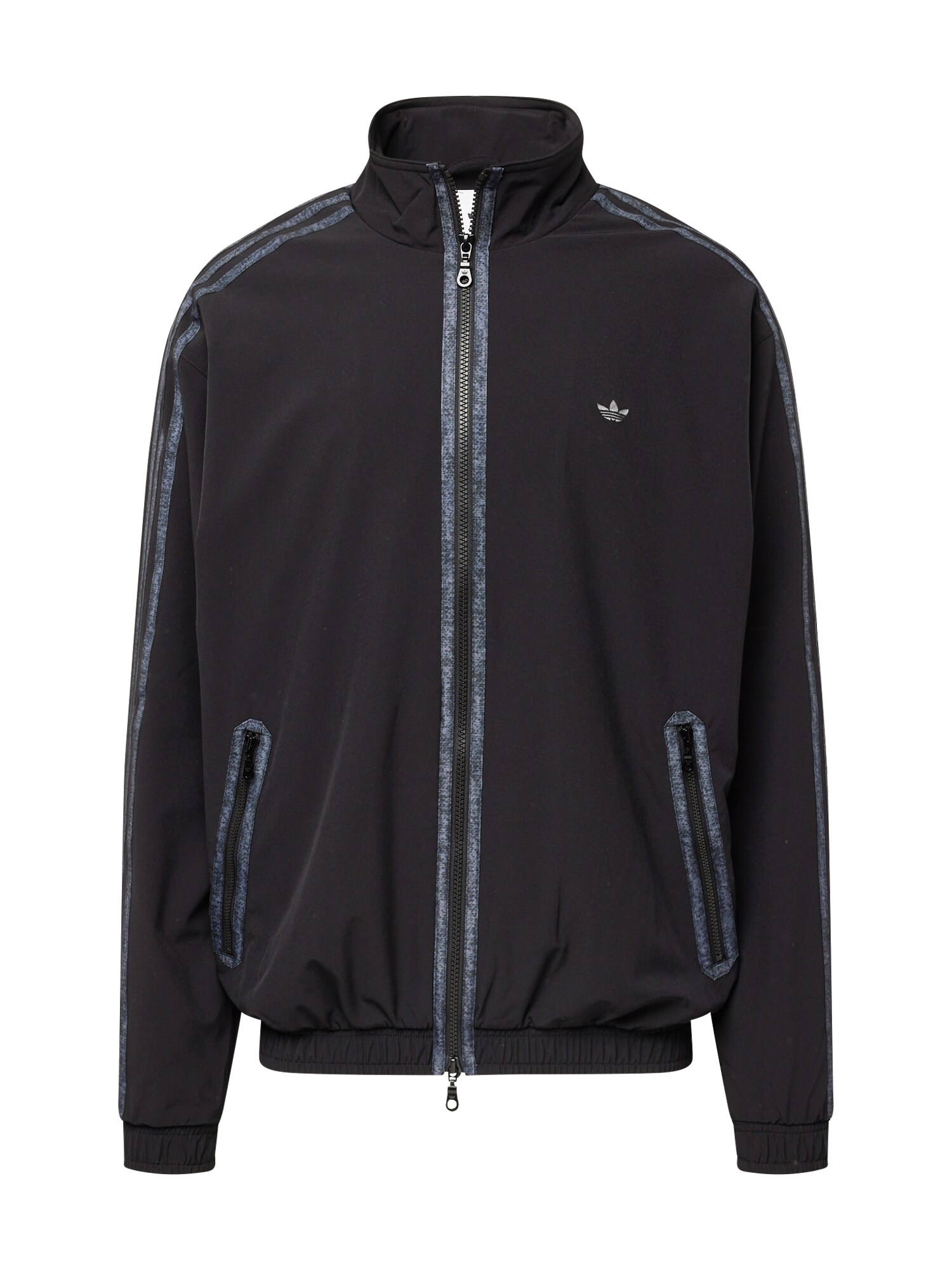 ADIDAS ORIGINALS Prechodná bunda  svetlosivá / sivá melírovaná / čierna