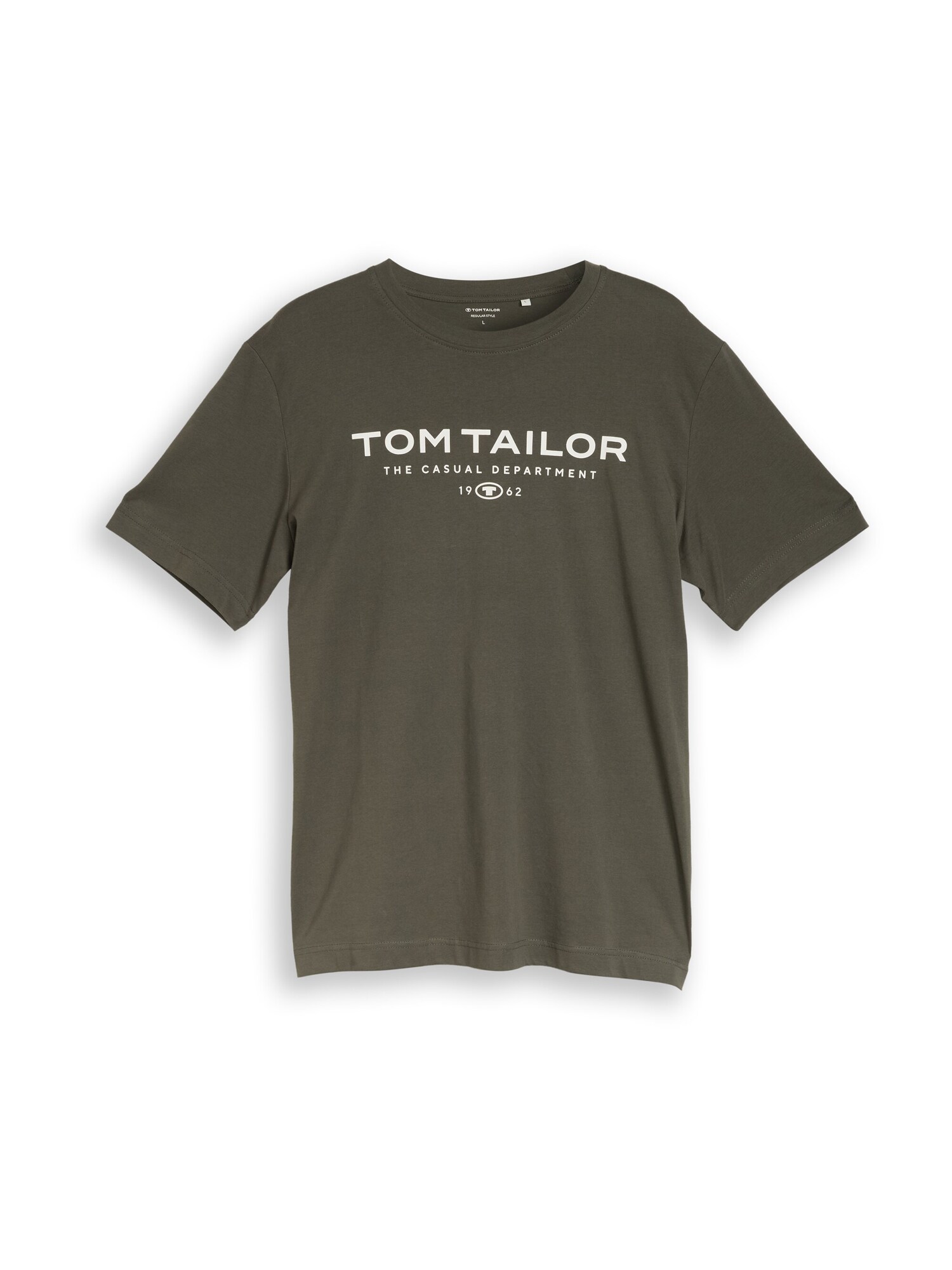 TOM TAILOR Tricou  crem / oliv