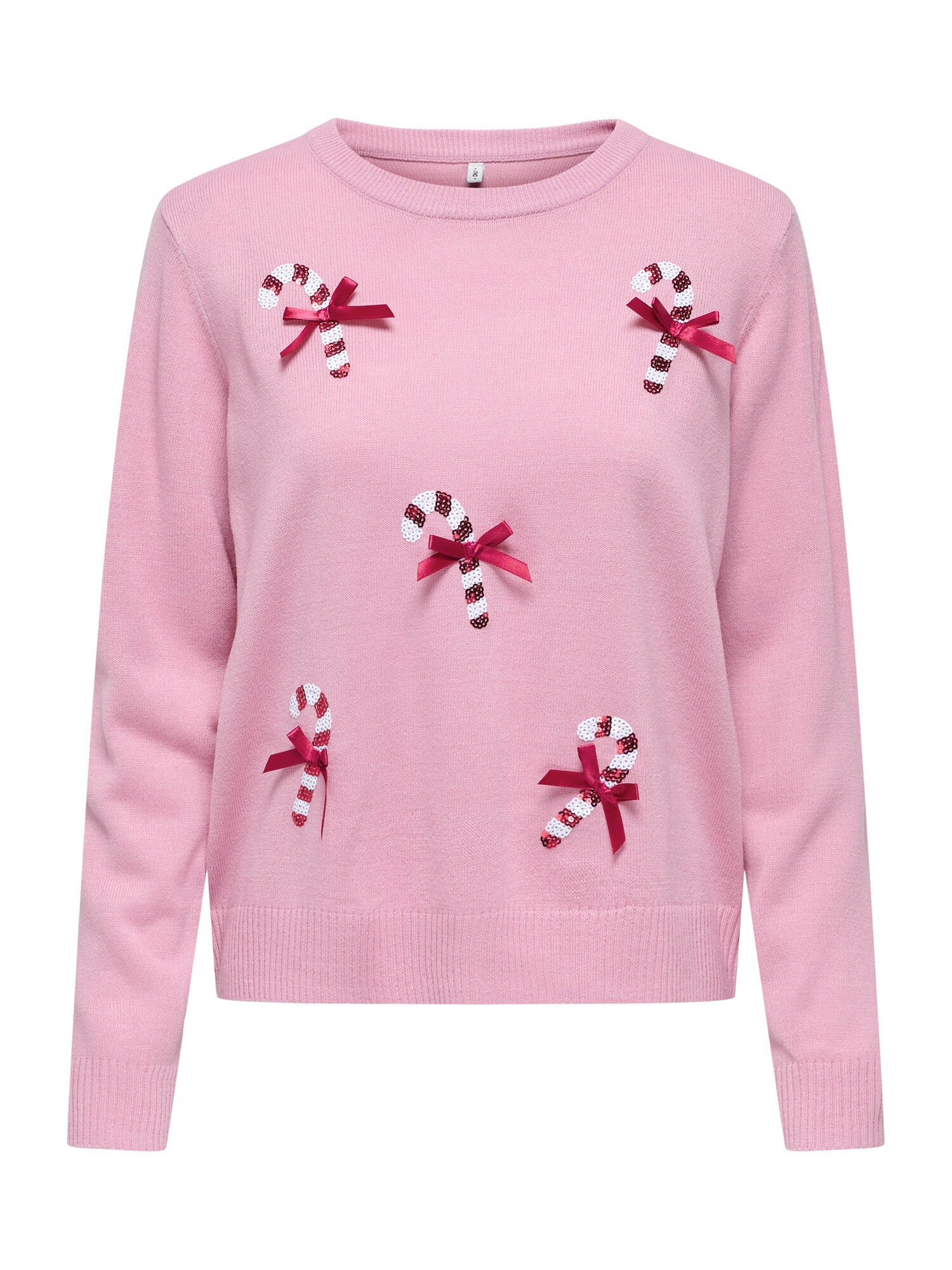 ONLY Pulover ONLXMAS SHINE  roz / roșu vin / alb