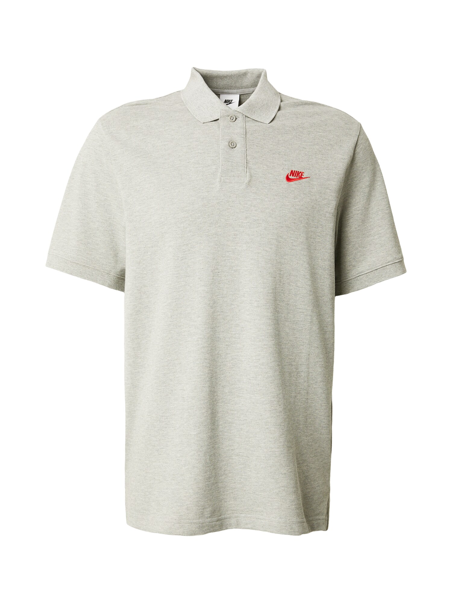 Nike Sportswear Tričko 'CLUB'  svetlosivá / jasne červená