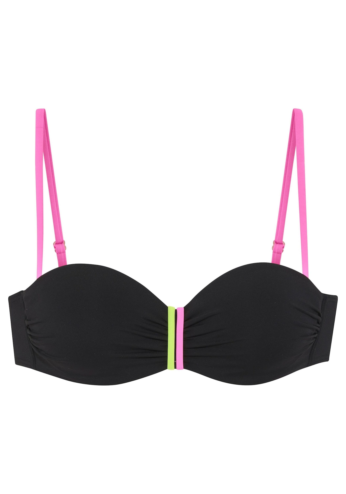 BUFFALO Sutien costum de baie  verde deschis / roz / negru