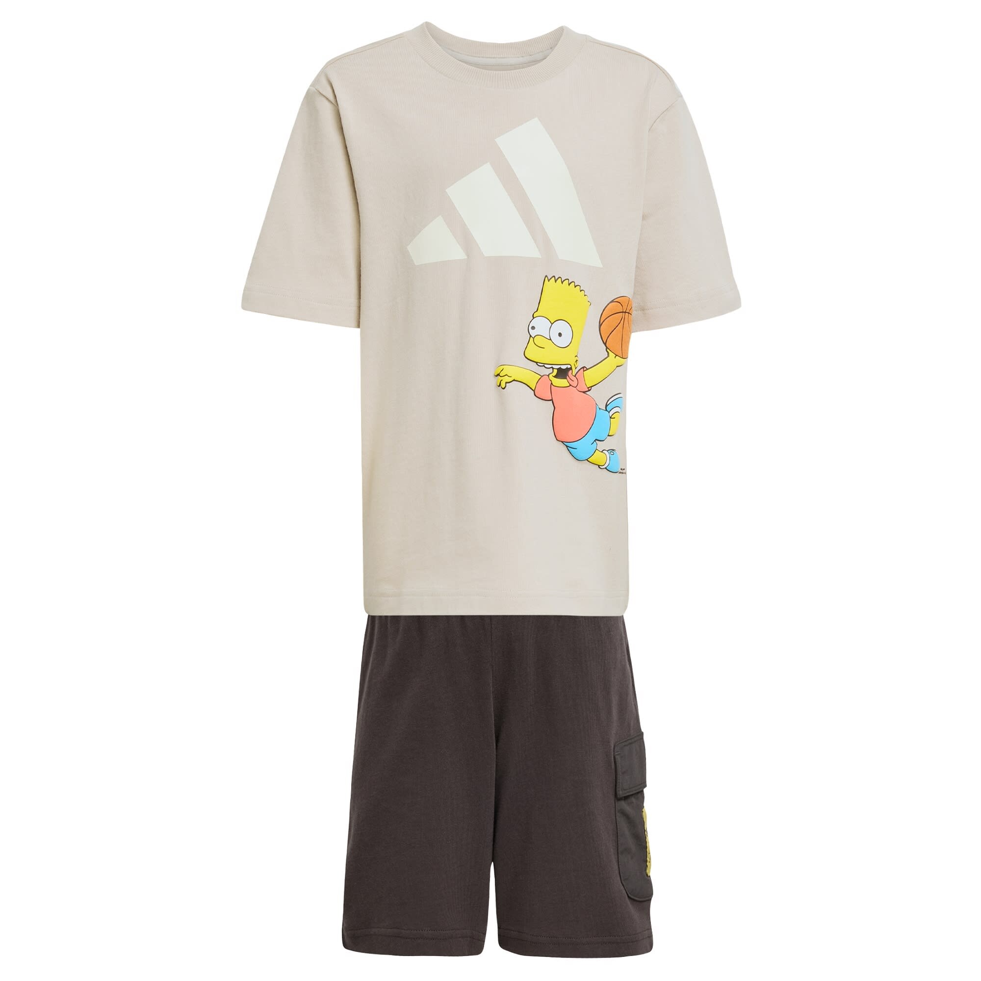ADIDAS SPORTSWEAR Costum de trening The Simpsons  crem / galben închis / portocaliu somon / negru