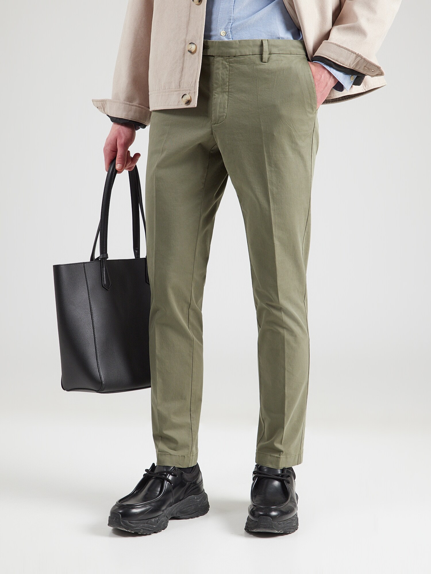 Hackett London Pantalón chino 'KENSINGTON' verde pastel – imagen 3