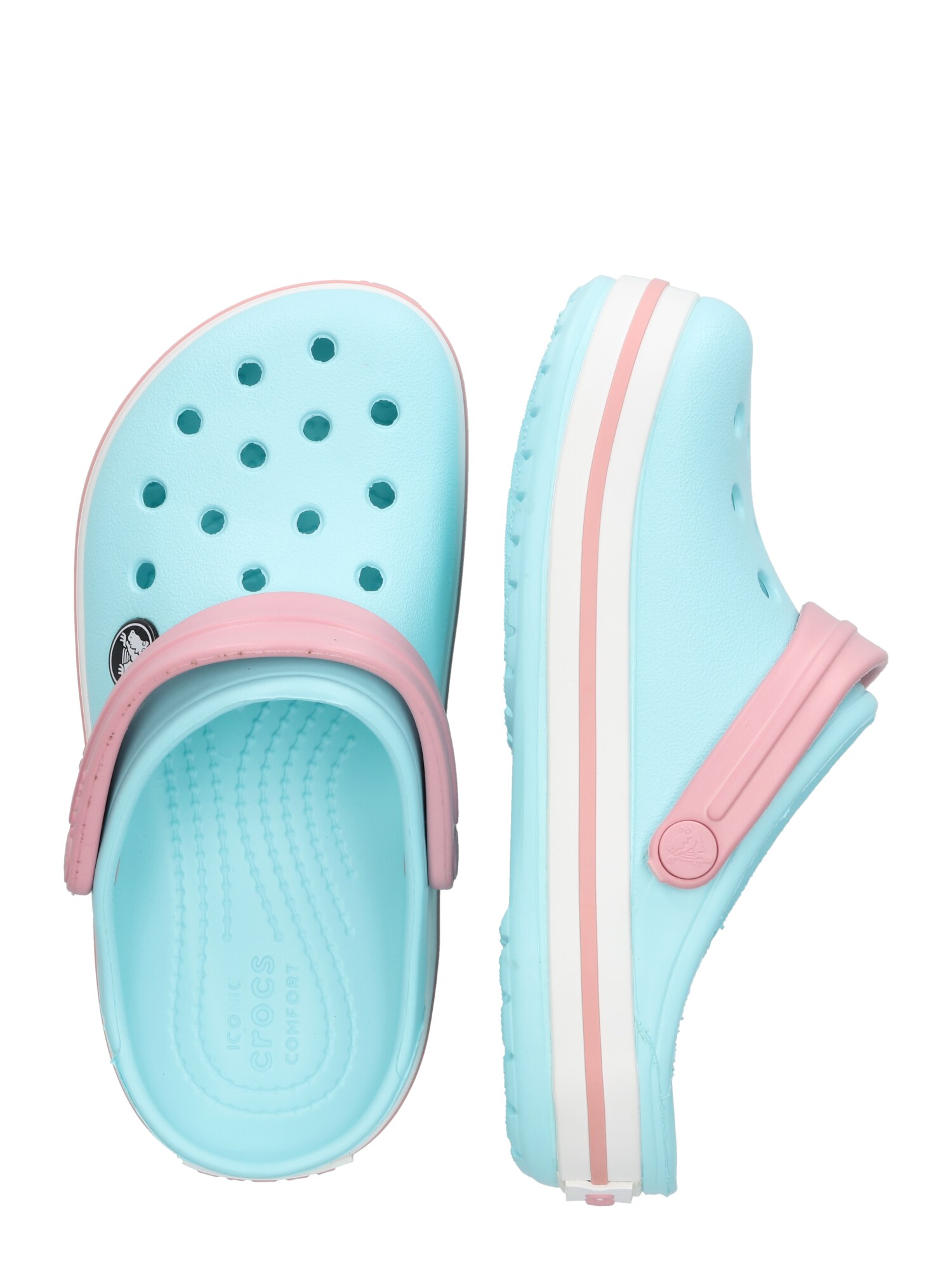 Crocs Nyitott cipők  világoskék / rózsaszín / fehér termék 2. képe