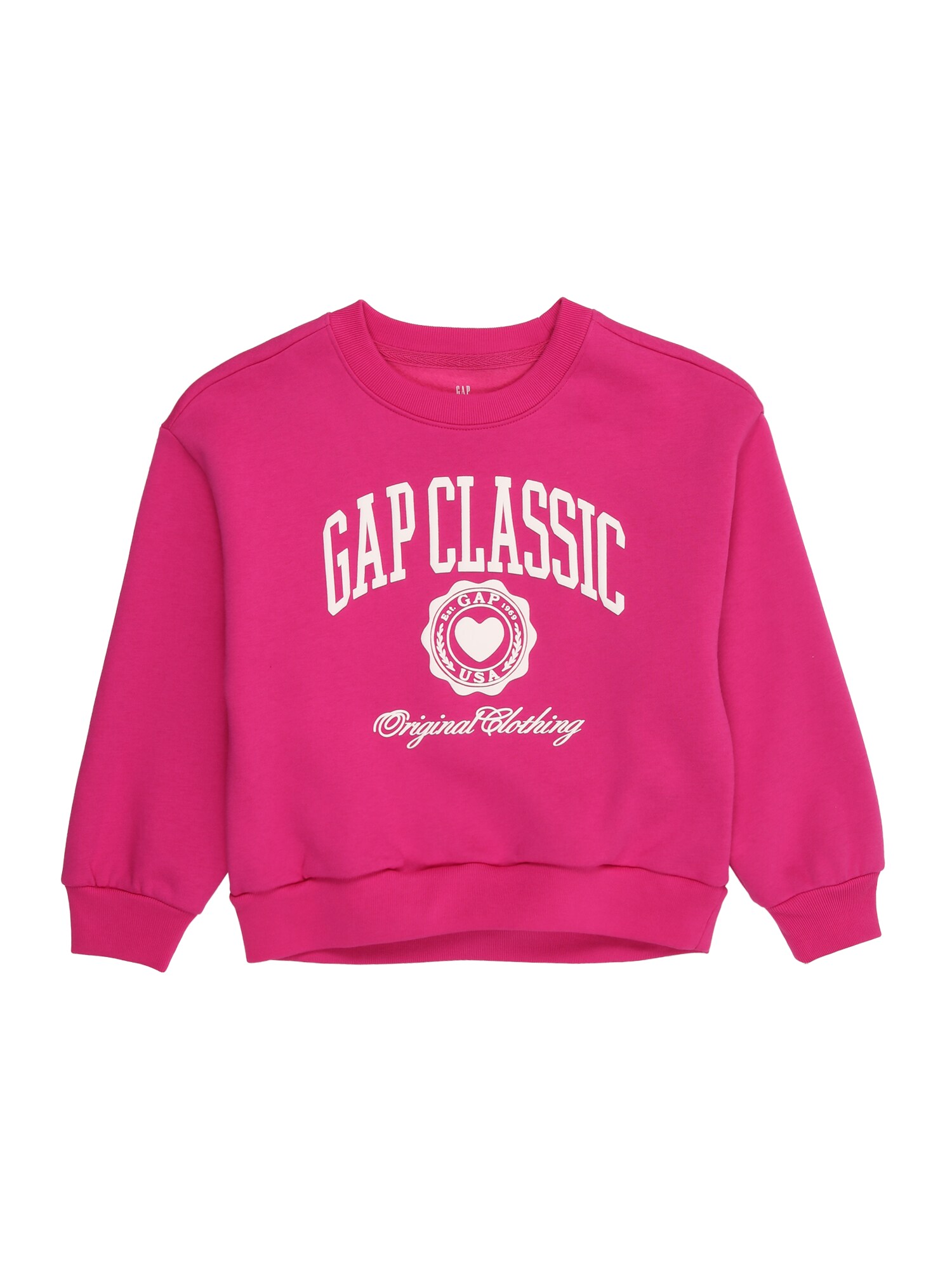 GAP Mikina  fuksia / biela
