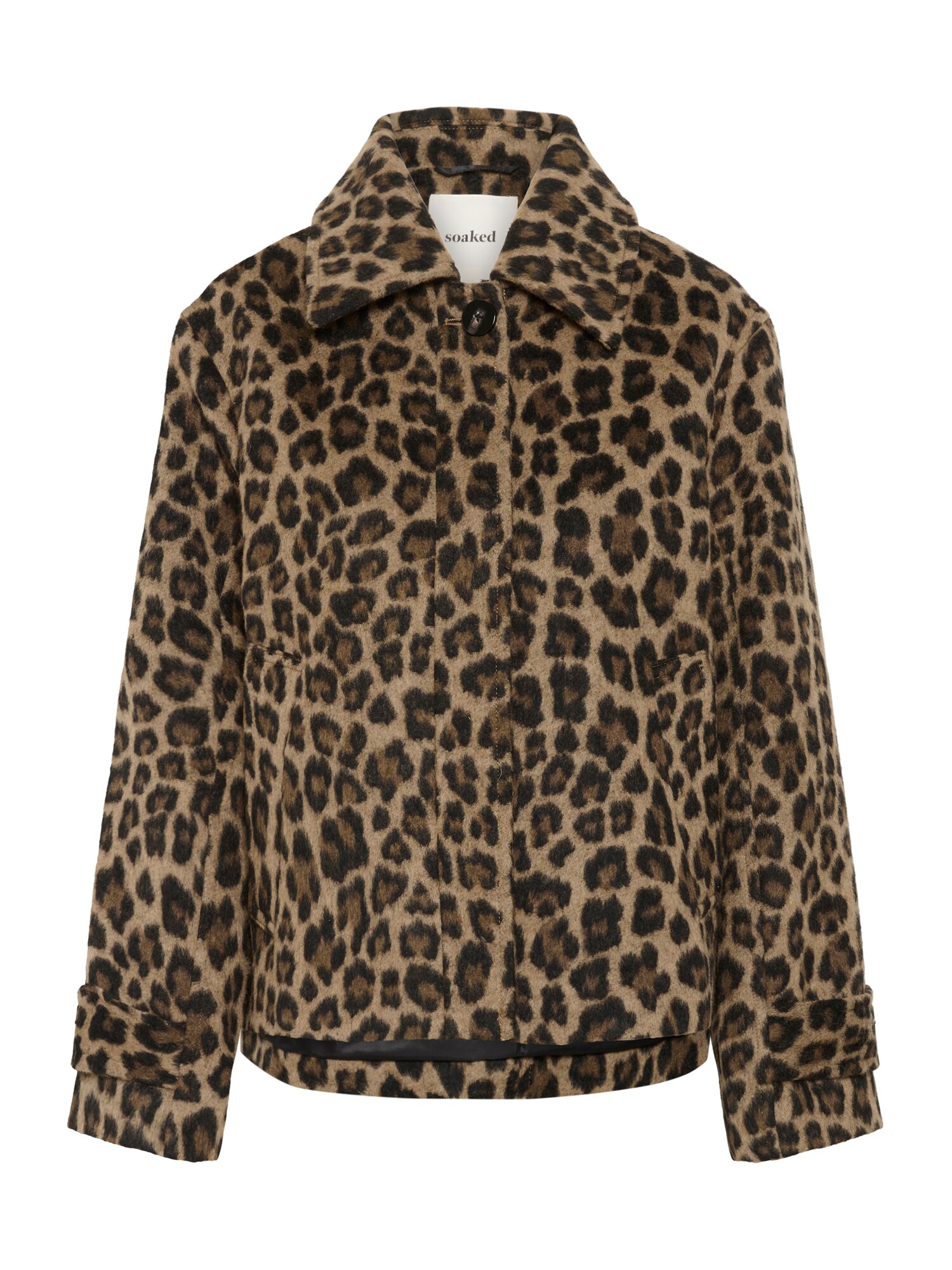 SOAKED IN LUXURY Chaqueta de entretiempo 'Leony Akeleje' marrón / capuchino / negro