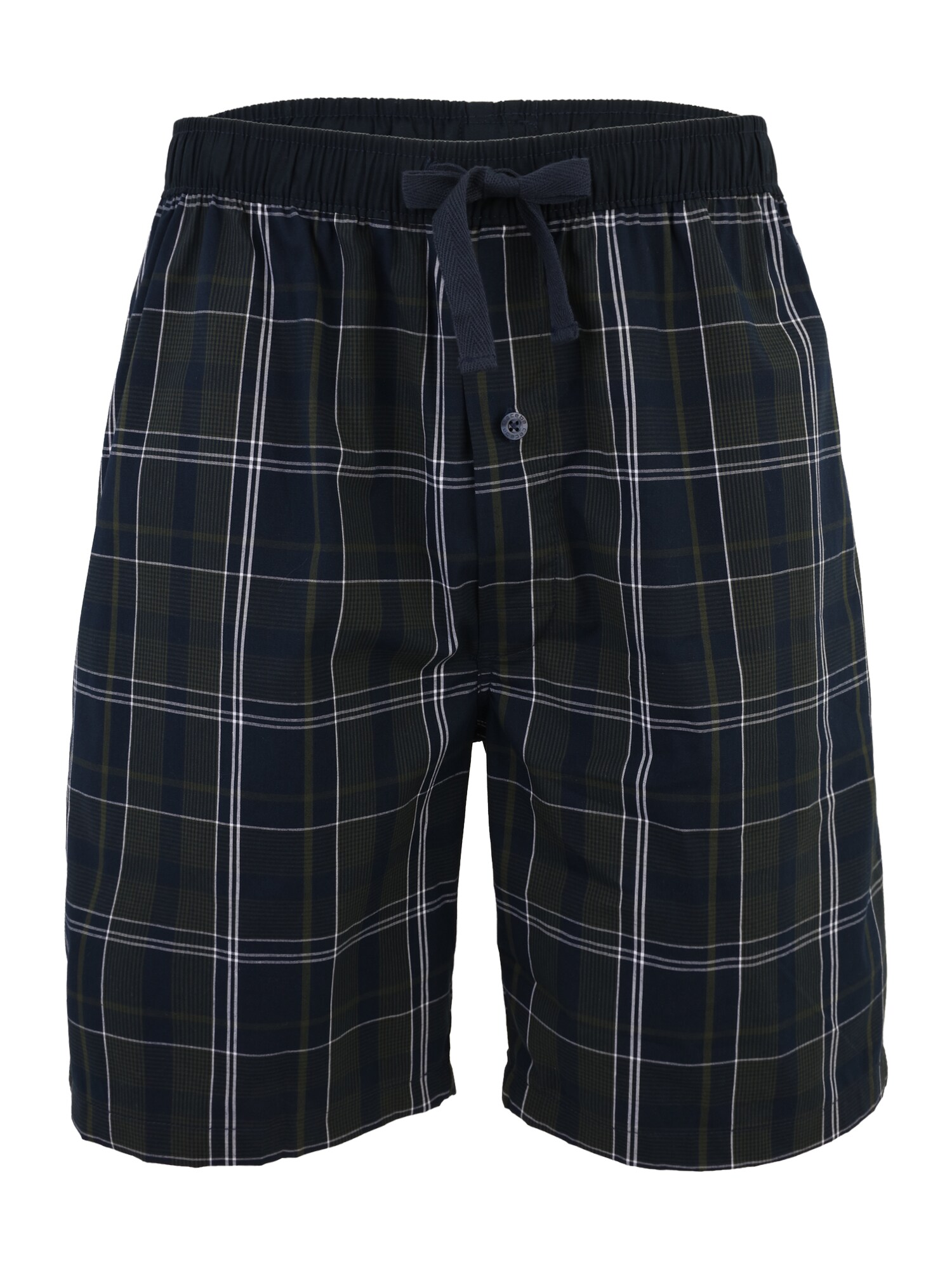 CECEBA Pantaloni de pijama  bleumarin / verde închis / alb