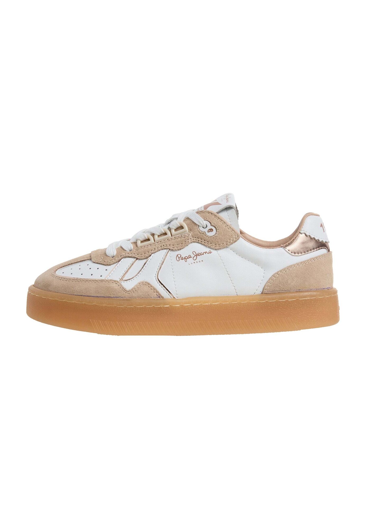 Pepe Jeans Zapatillas deportivas bajas 'Maya' camelo / oro / blanco – imagen 1