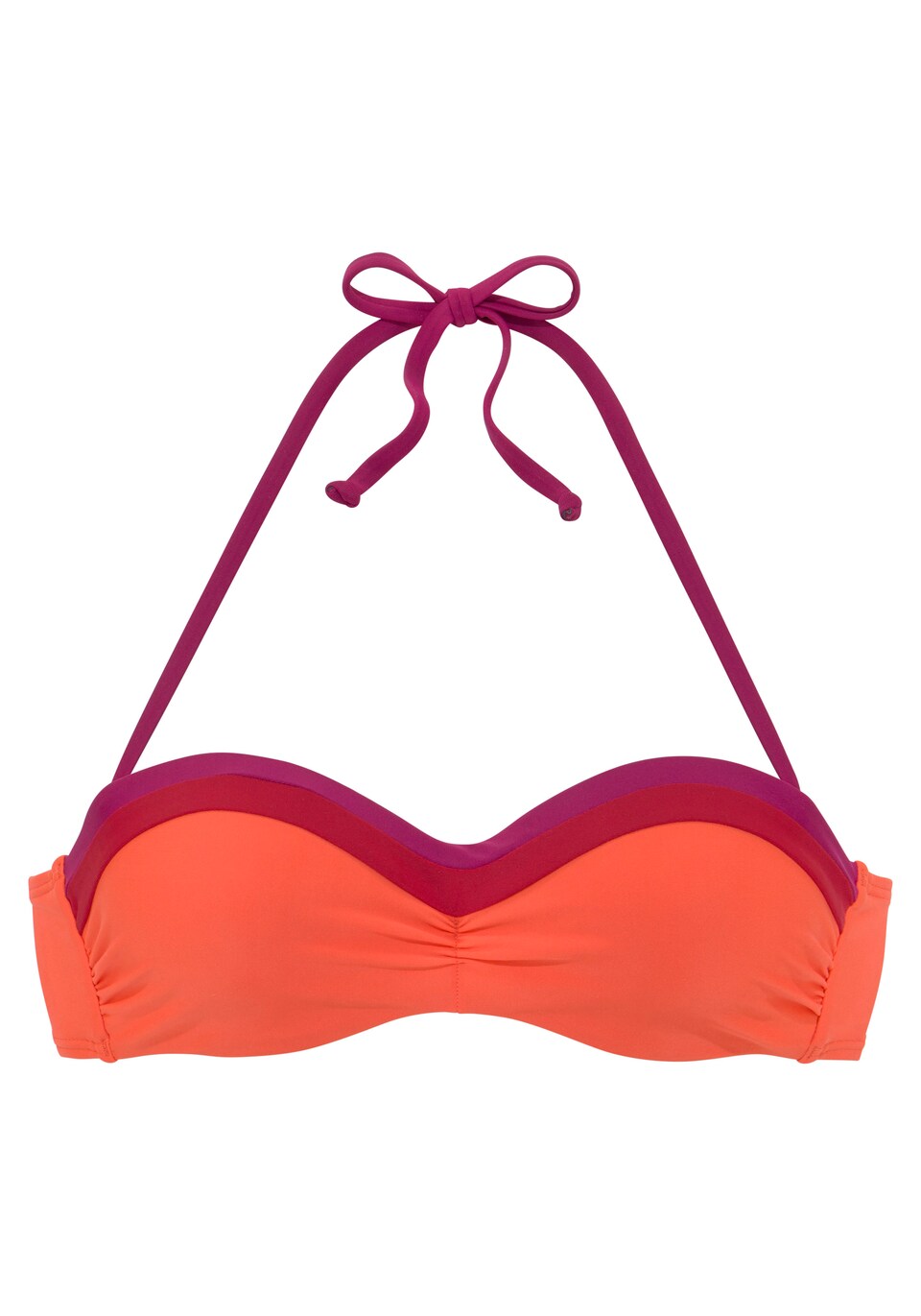 Bikiniöverdel 'Yella' neonorange / rödviolett