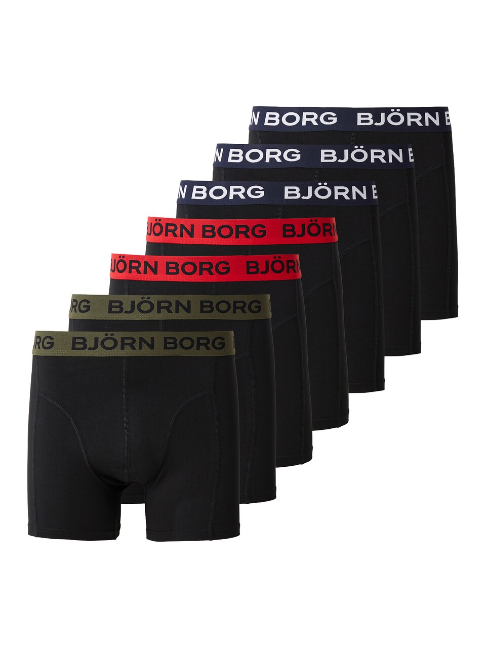 Sporttrosa marinblå / oliv / blodröd