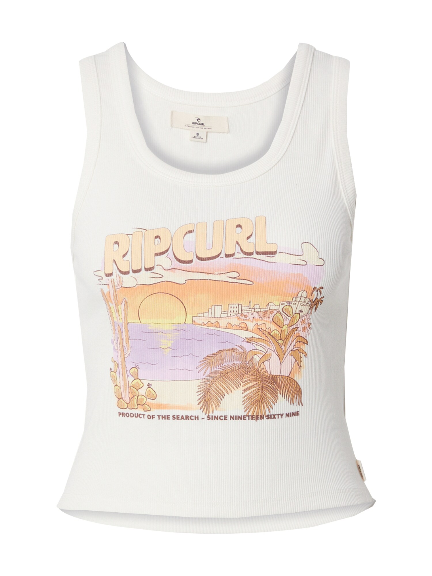 RIP CURL Top 'LA PALOMA'  világos sárga / levendula / világos narancs / fehér akciós termékkép 1