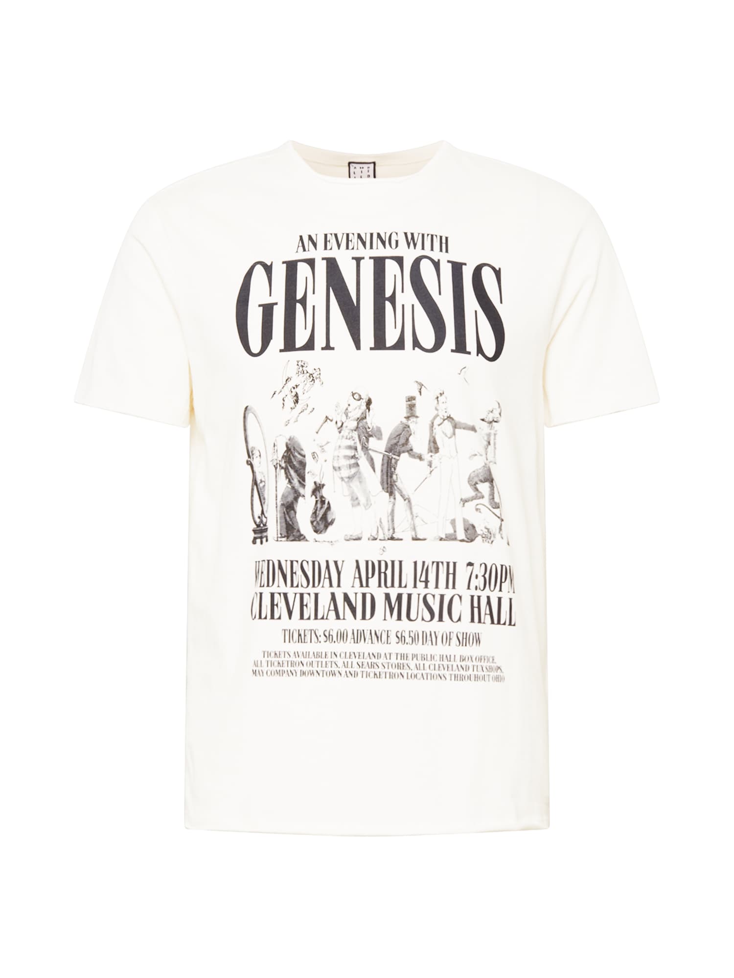 AMPLIFIED Marškinėliai 'GENESIS WORLD' balta / juoda