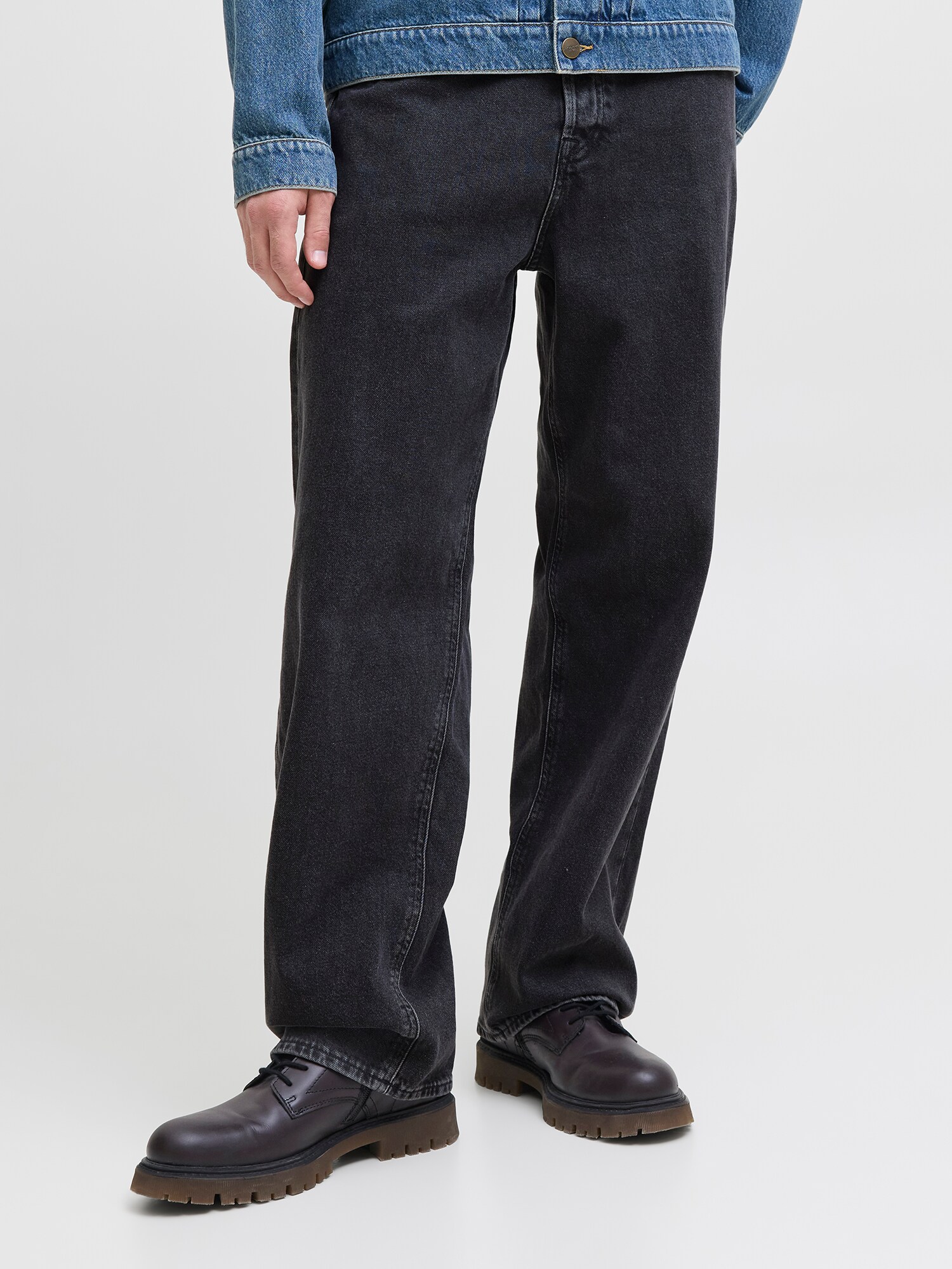 JACK & JONES Jeans JJITED JJORIGINAL negru denim