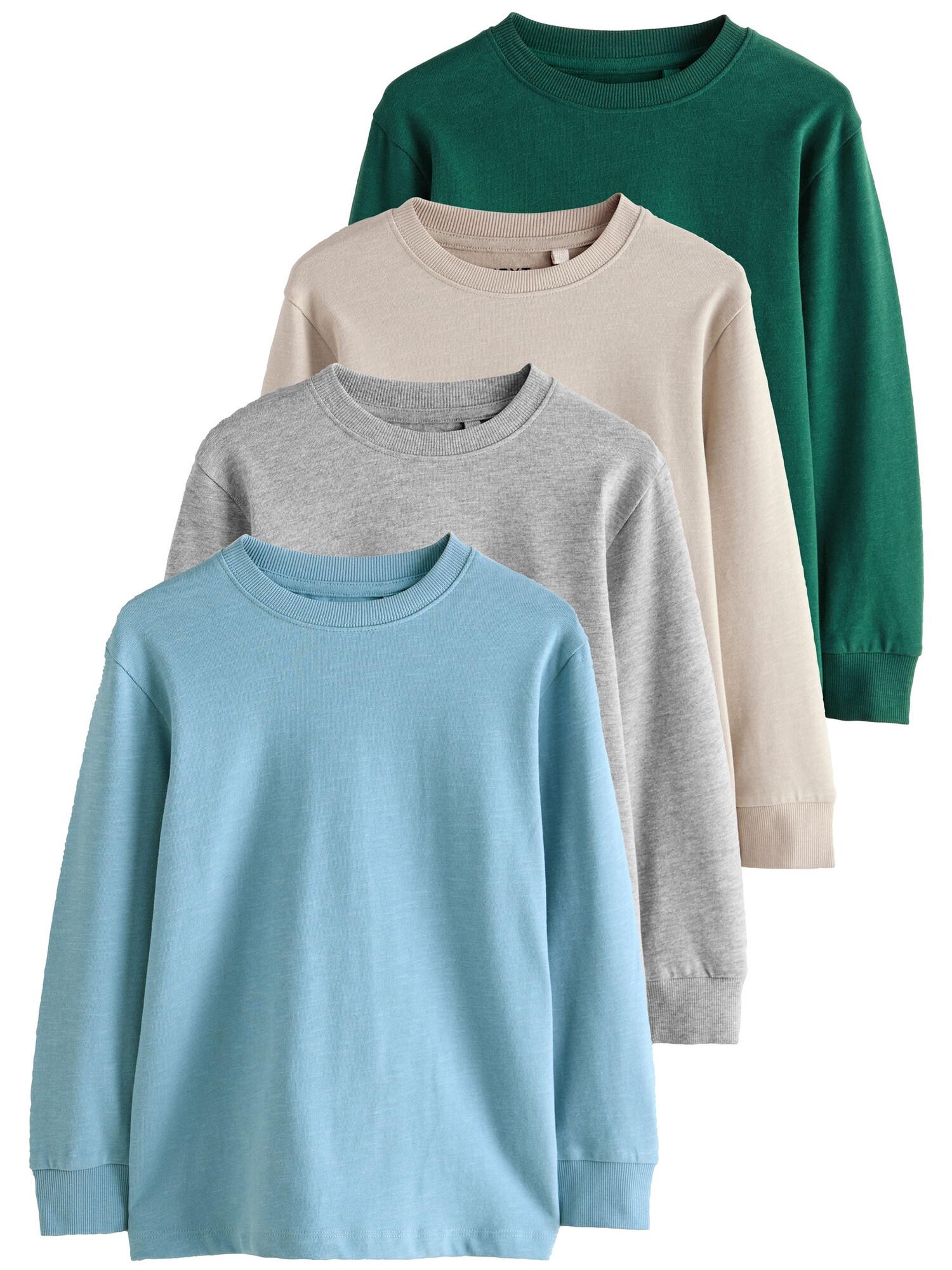 Next Tricou  bej / albastru deschis / gri / verde