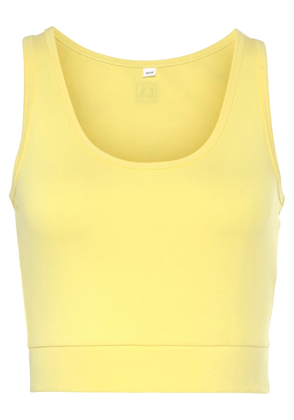 LASCANA ACTIVE, Sport top, sárga, 3 kép a 9 közül