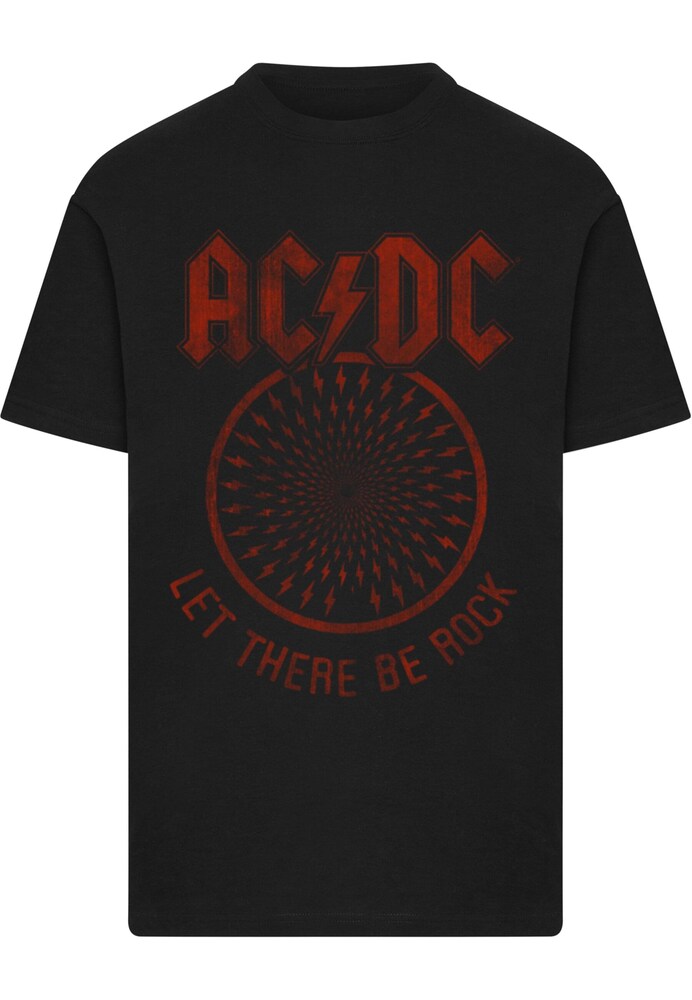 Merchcode Shirt 'ACDC Let There Be Rock' Herren Größe XS dunkelrot / schwarz
