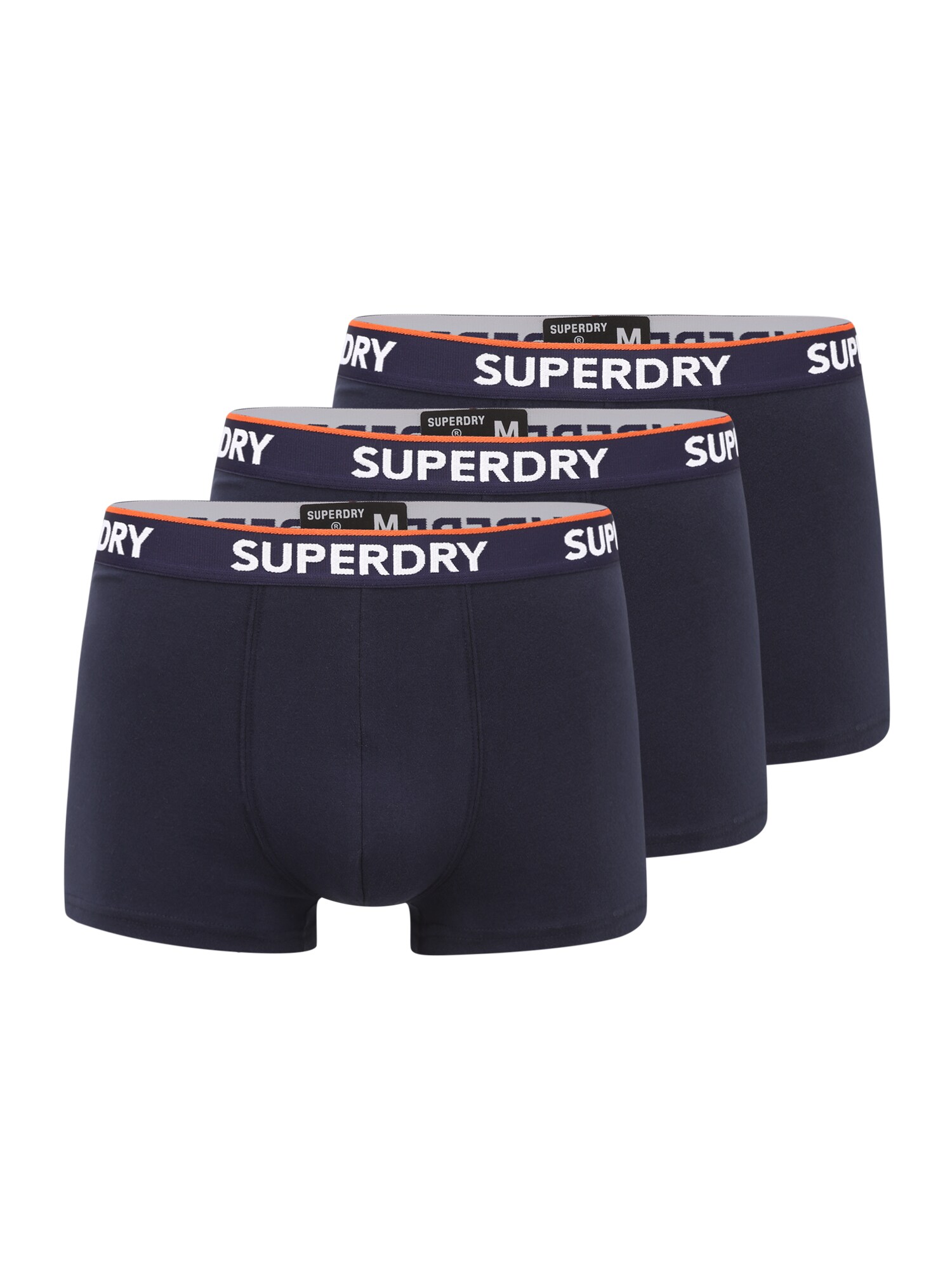 Superdry Boxer trumpikės  tamsiai mėlyna / balta / oranžinė