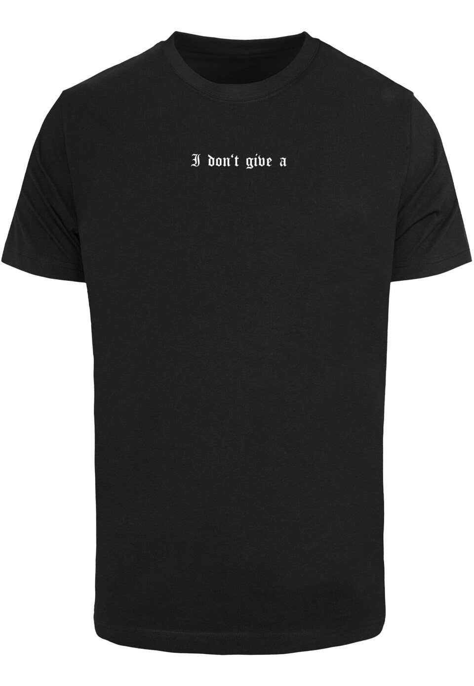 T-shirt 'I Don't Give A' grå / svart