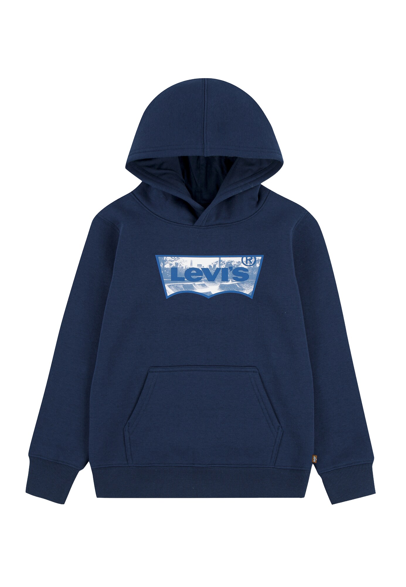 Levi's Kids Mikina 'SKATE PARK BATWING'  námornícka modrá / kráľovská modrá / biela