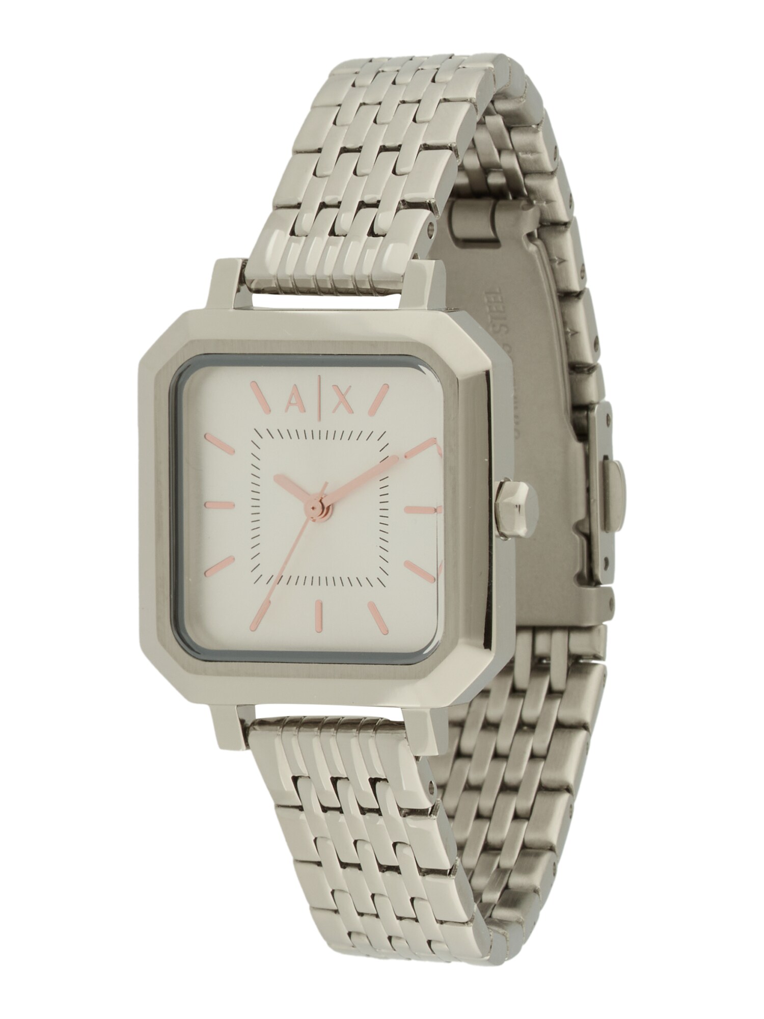 ARMANI EXCHANGE Ceas analogic  bronz / argintiu / alb