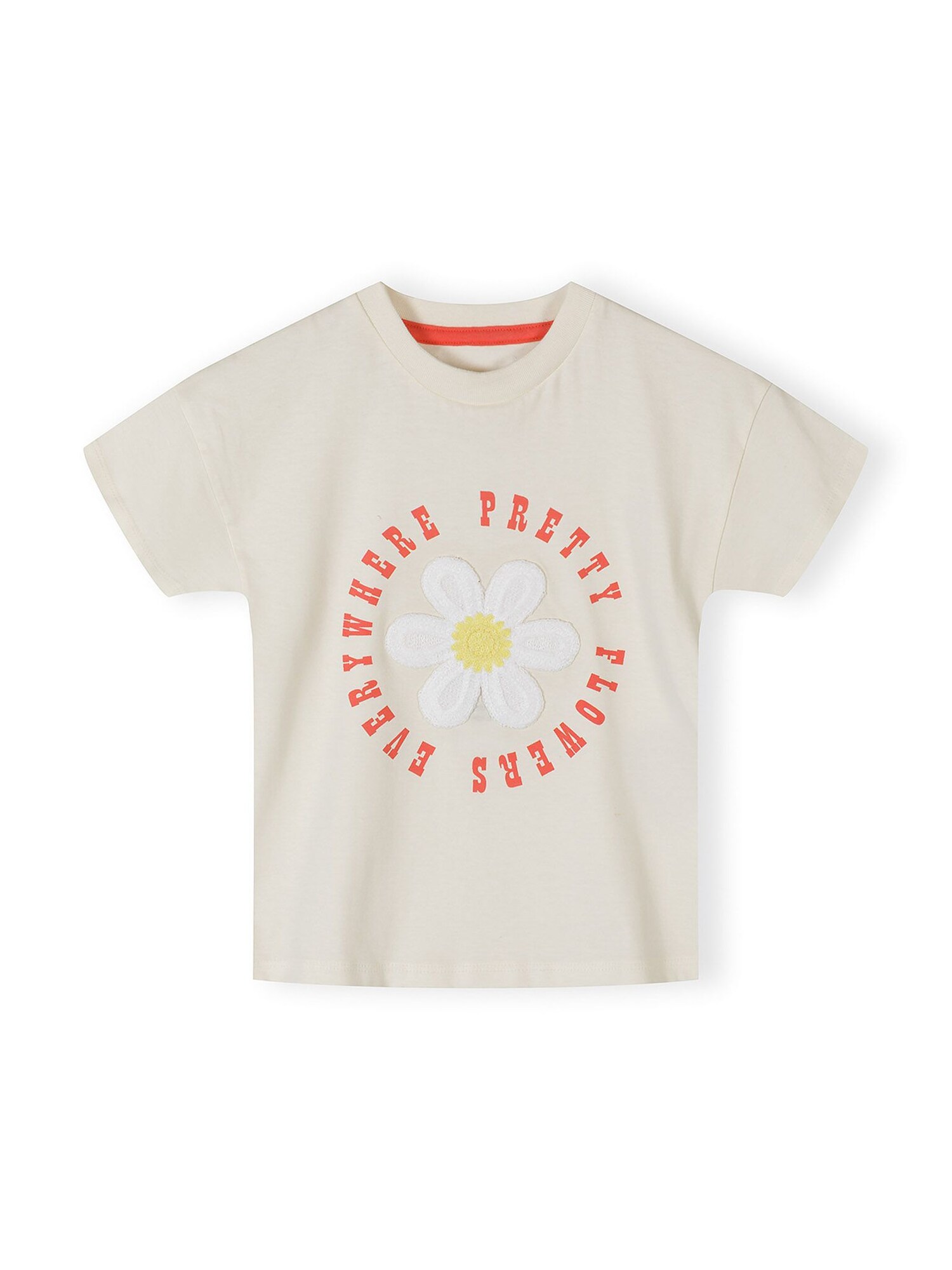 MINOTI Tricou crem / galben / portocaliu homar / alb