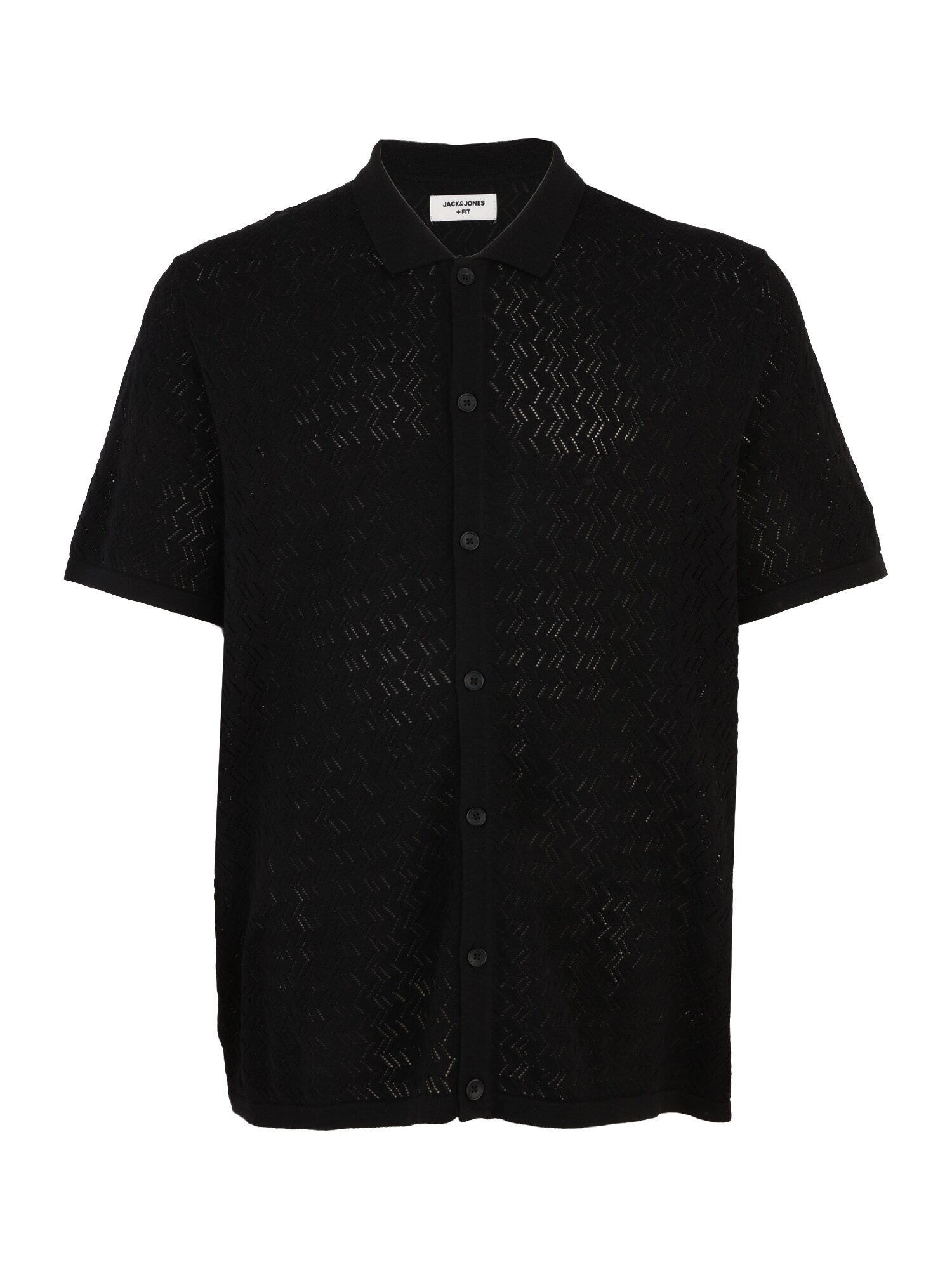 Jack & Jones Plus Kardigán 'JORTYLER'  čierna