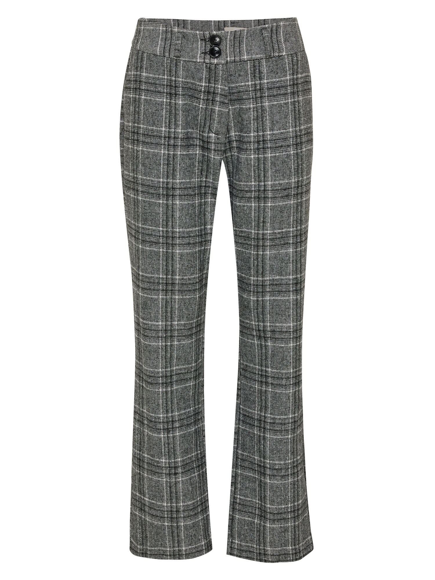 MEXX Chino nohavice  sivá / čierna / biela