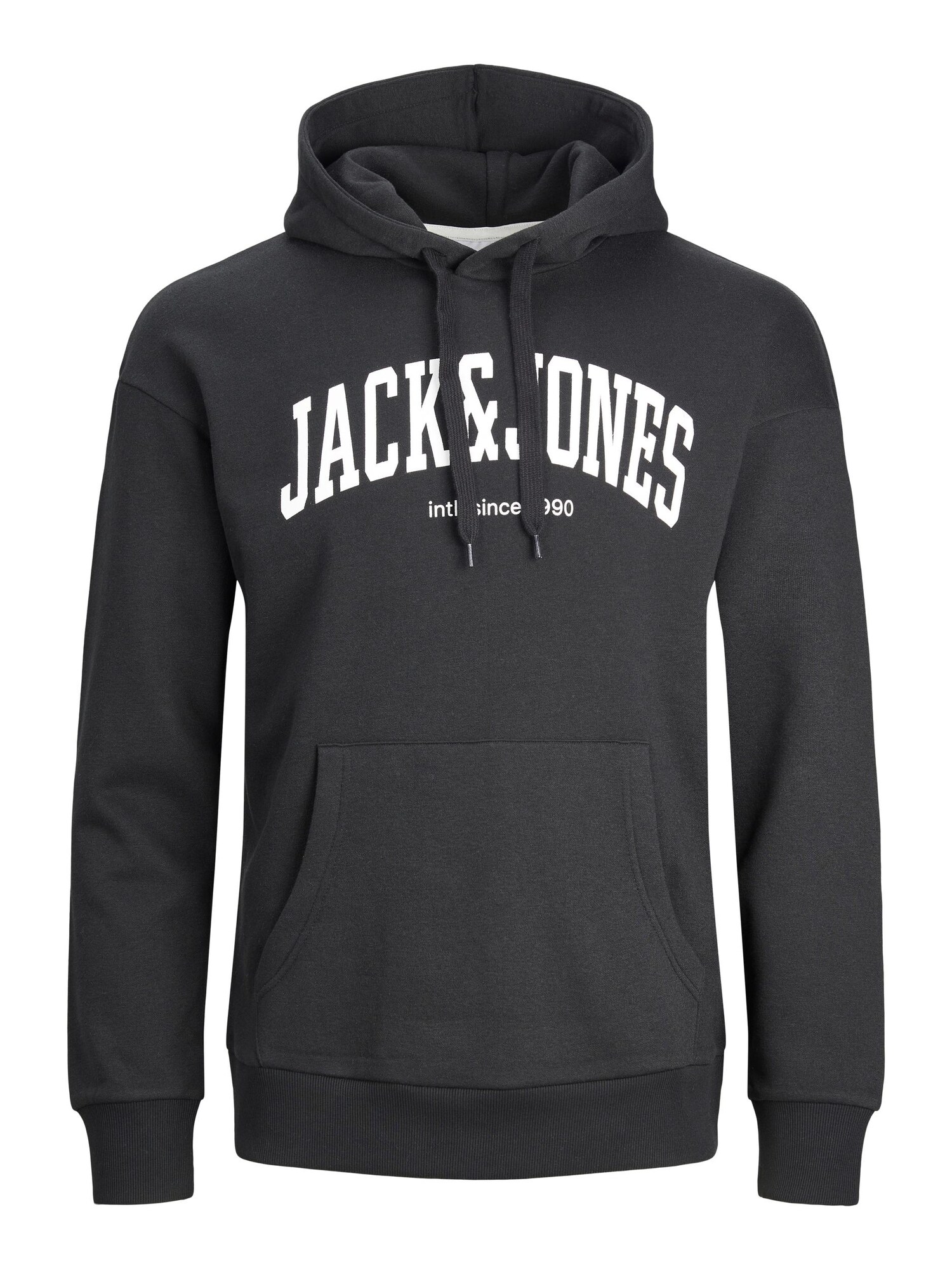 JACK & JONES Mikina 'JJEJosh'  čierna / biela