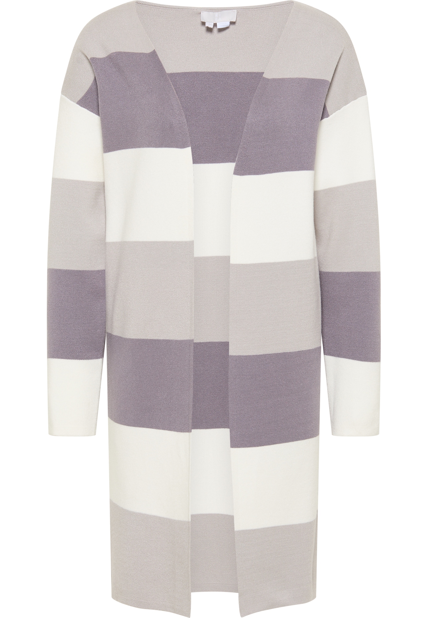 RISA Geacă tricotată Vanne  gri deschis / lila / alb