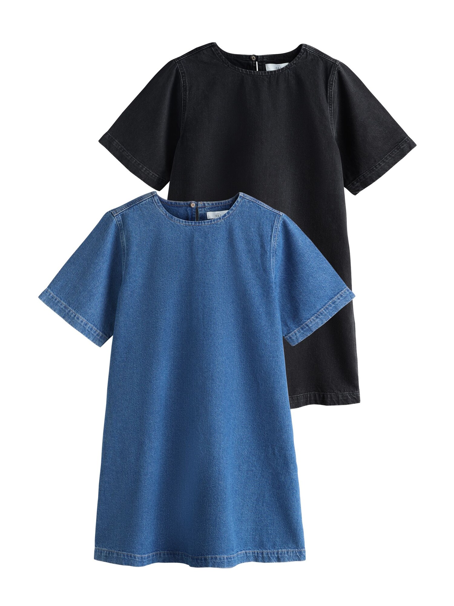 The Set Rochie  albastru denim / negru denim