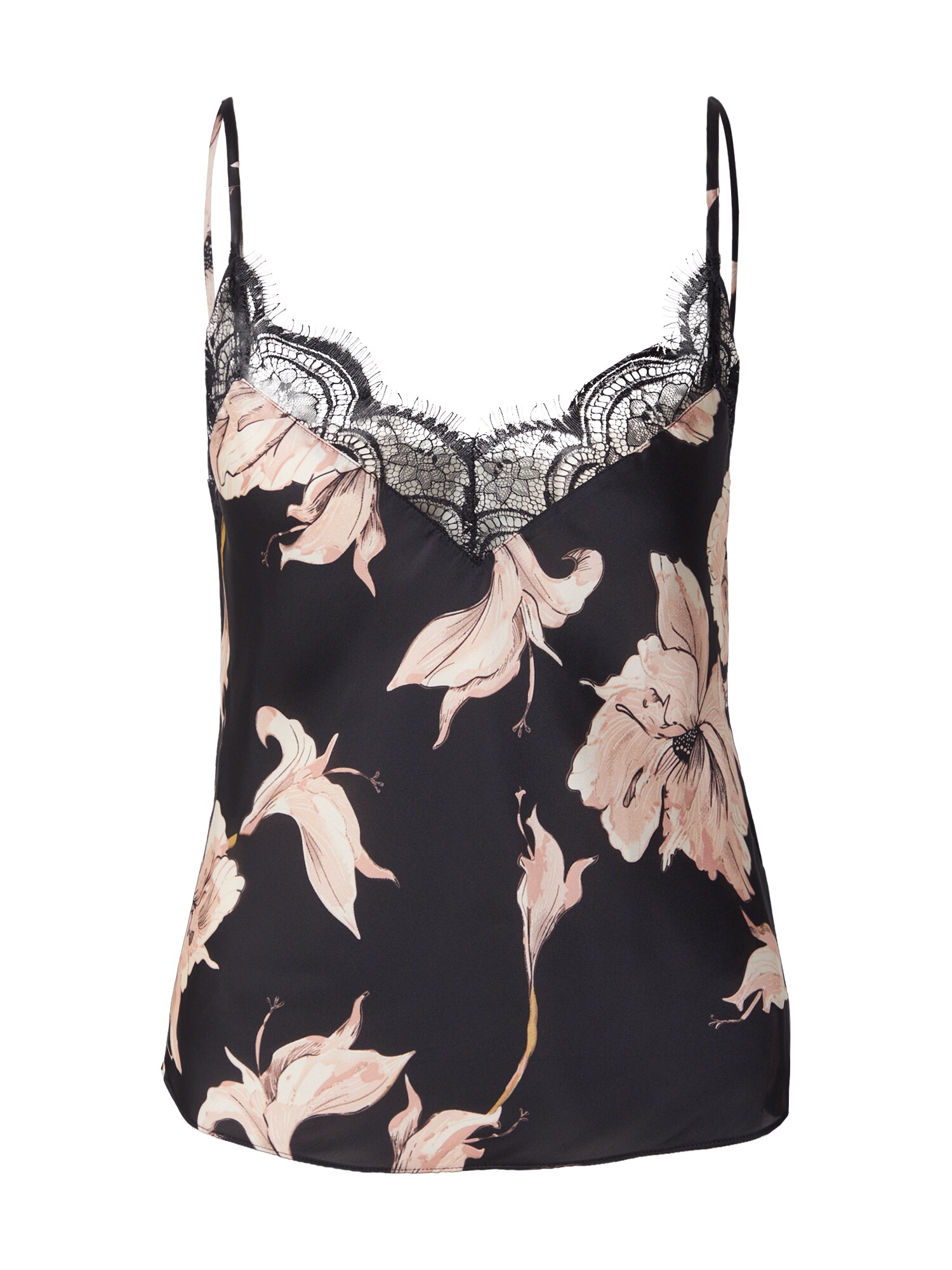 Hunkemöller Bluză de noapte galben curry / portocaliu caisă / rosé / negru