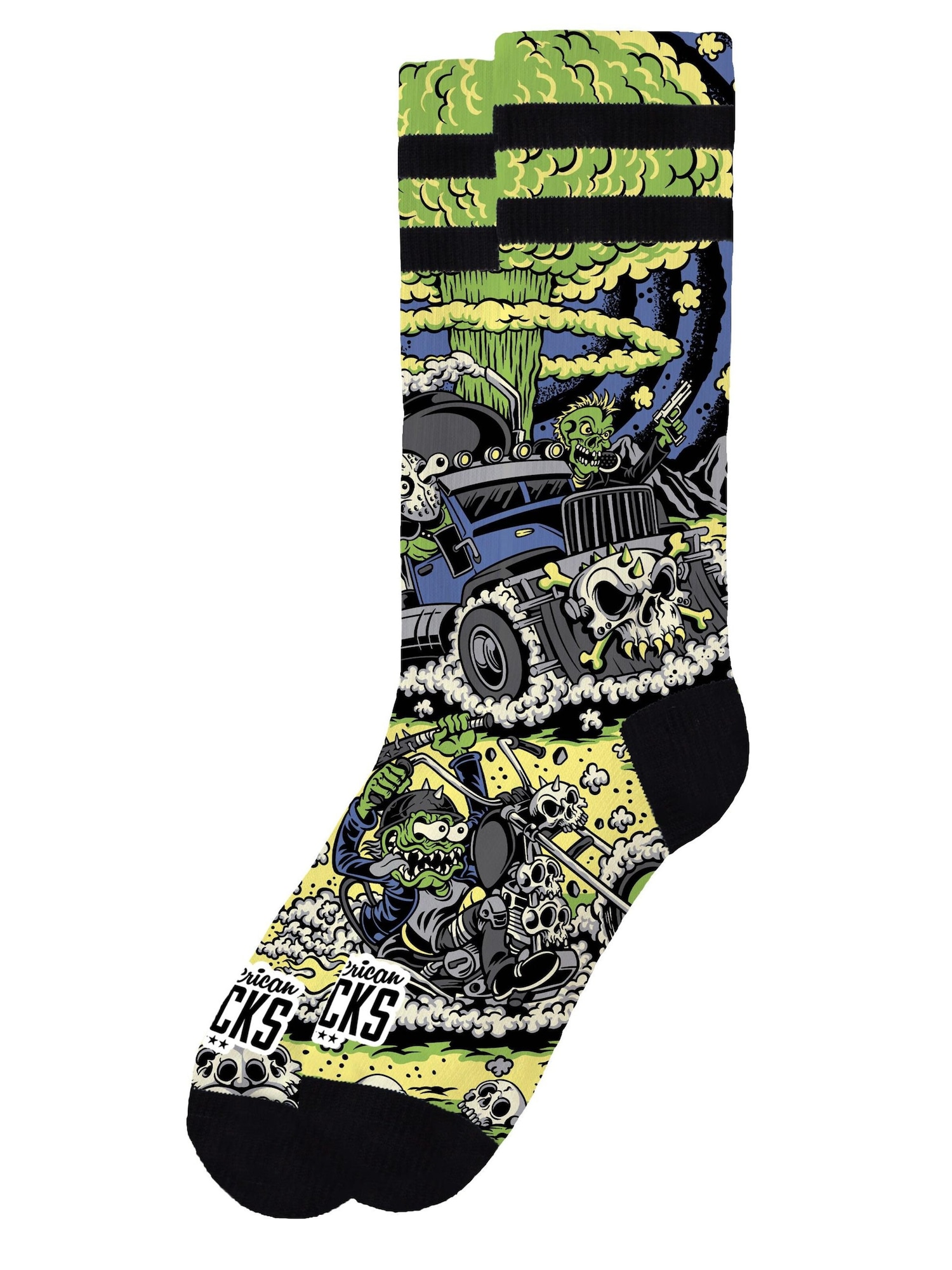 American Socks Calcetines 'Wasteland'  negro