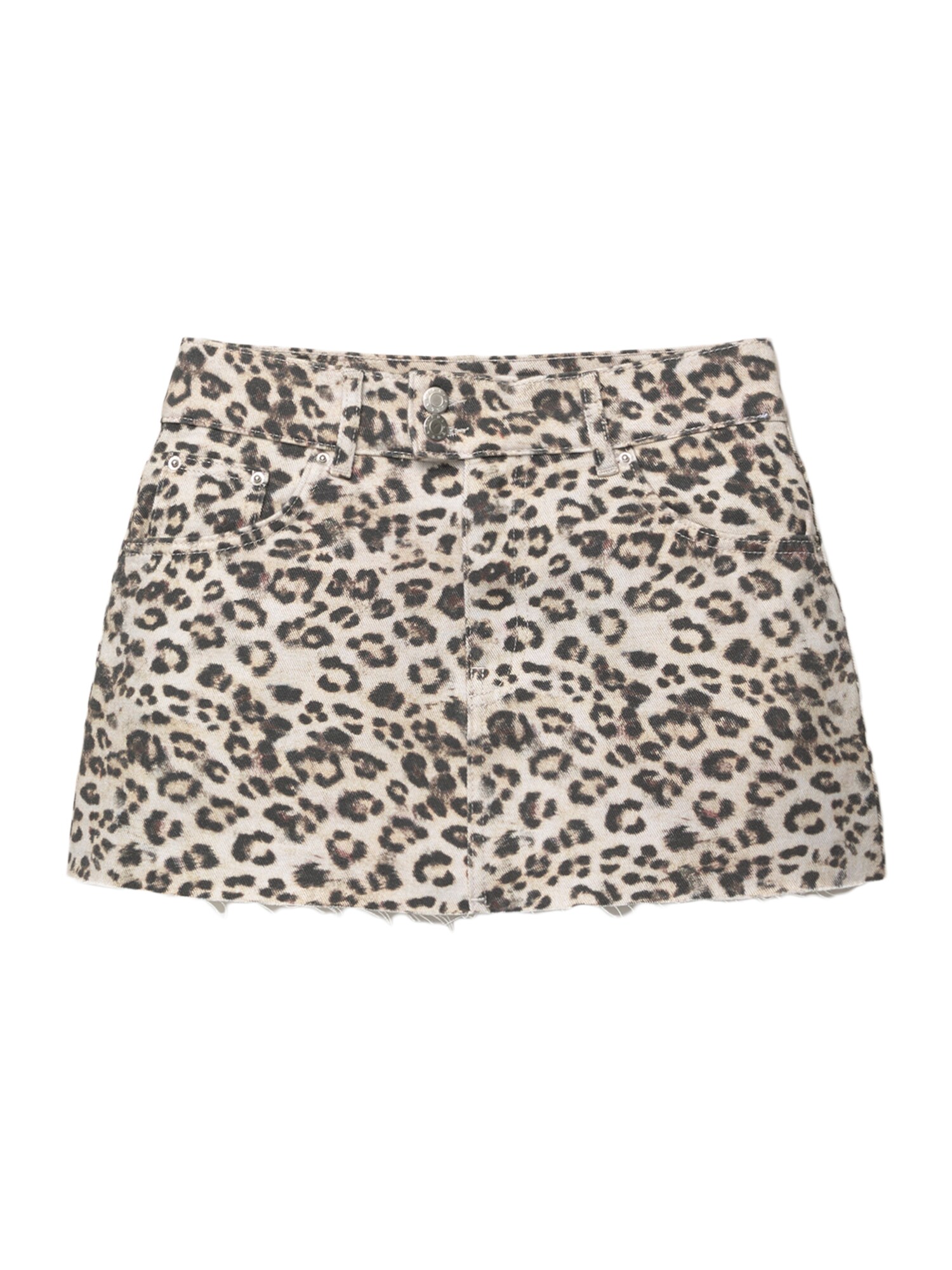 Pull&Bear Fustă STWD  maro cappuccino / maro închis / negru