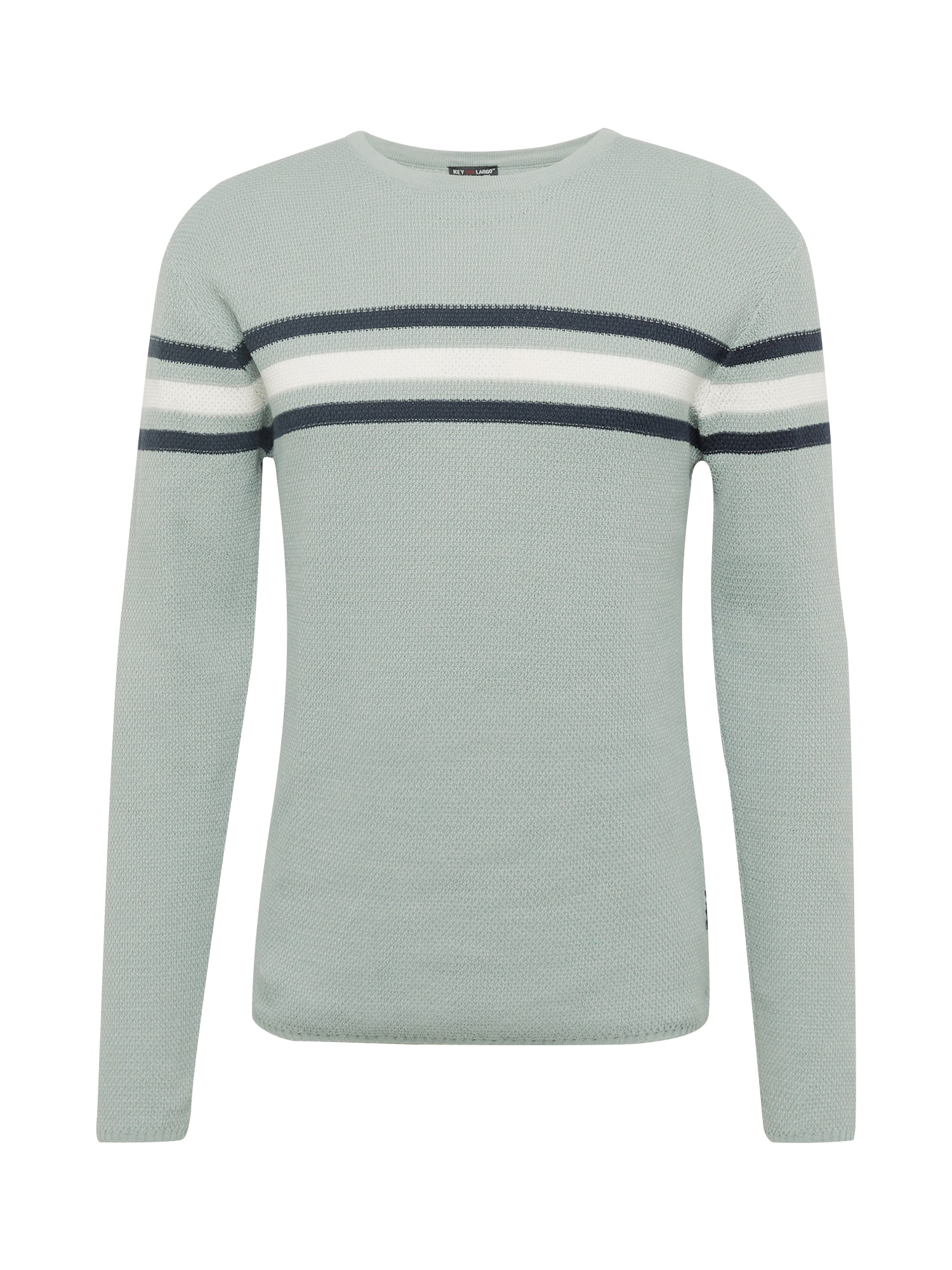 Key Largo Pullover  navy / menta / branco