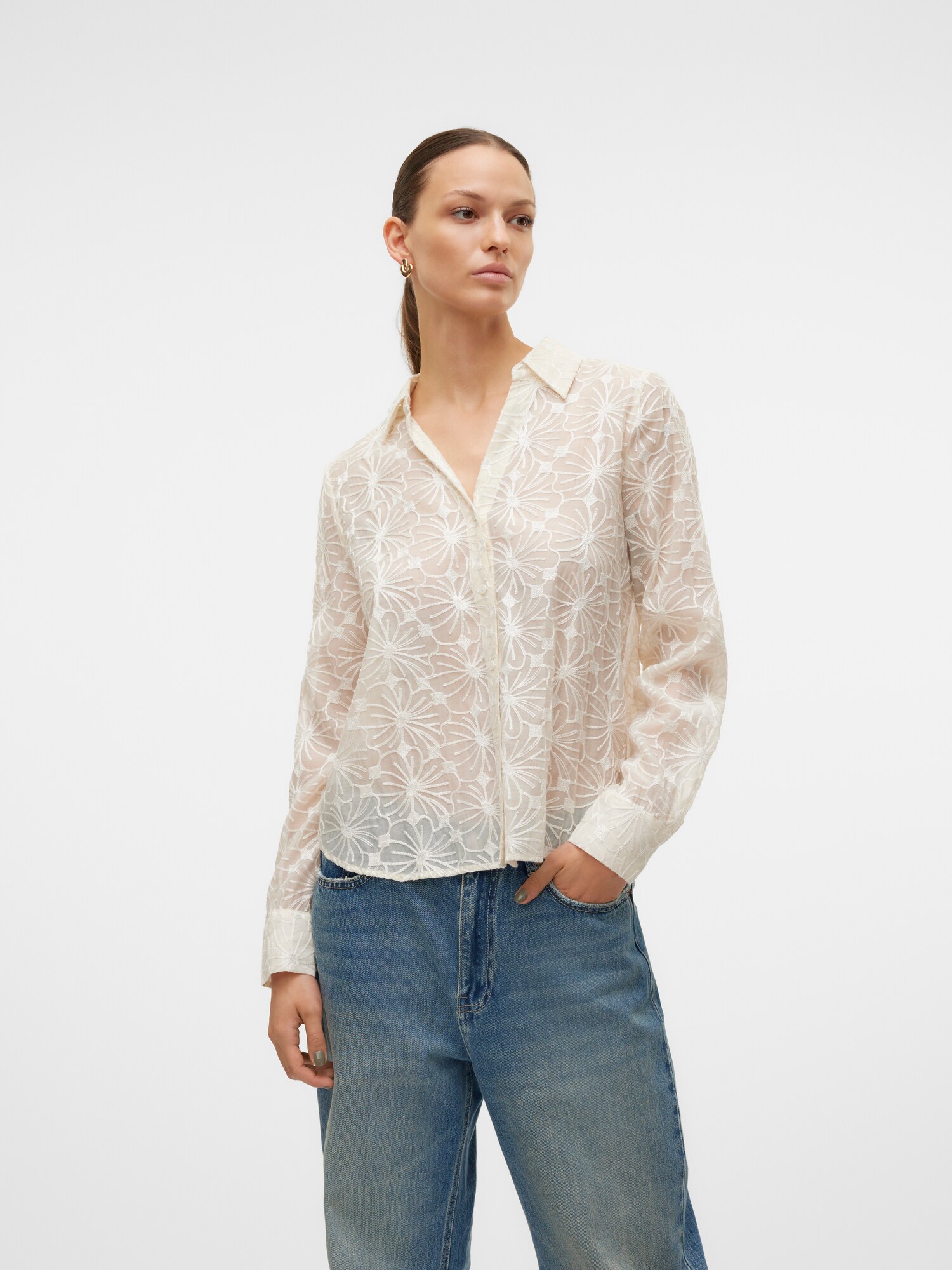 VERO MODA Blúz 'VMKane'  krém termék 2. képe