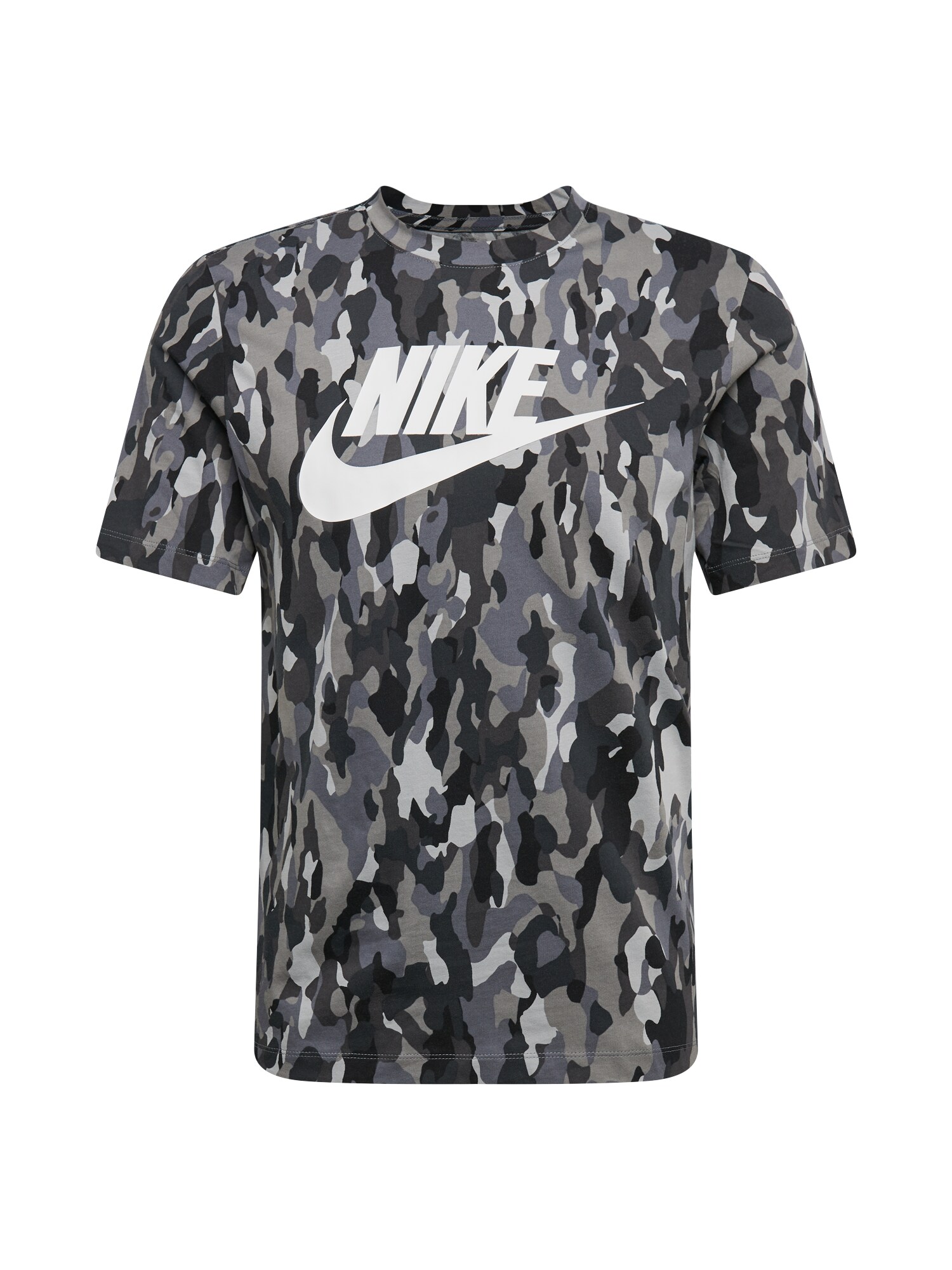 Nike Sportswear Marškinėliai  pilka / juoda / šviesiai pilka / tamsiai pilka