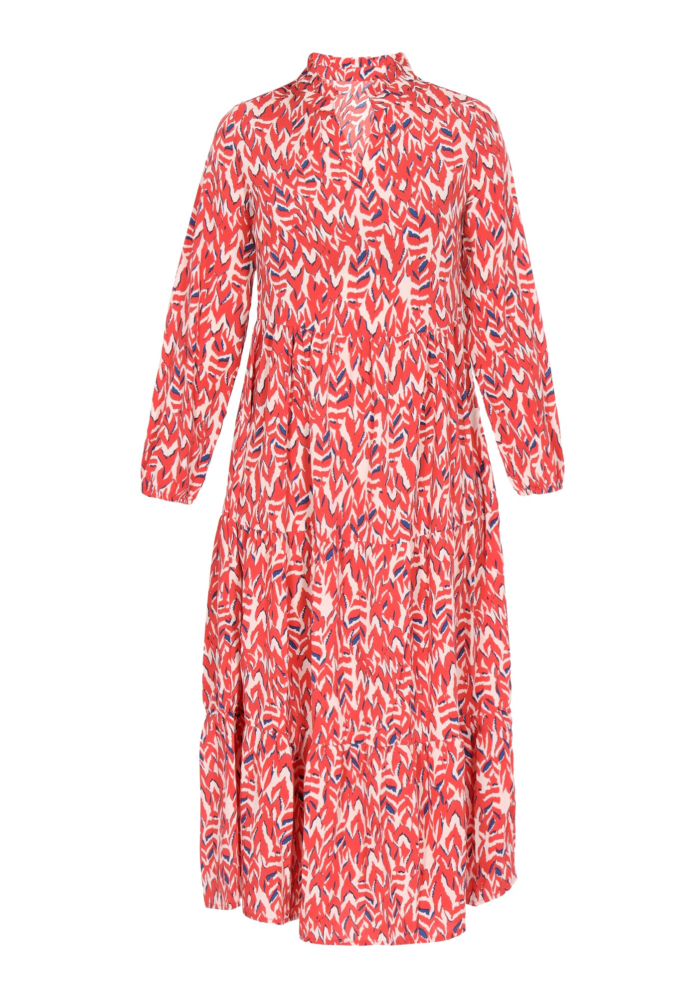 Usha Vestido  crema / navy / naranja