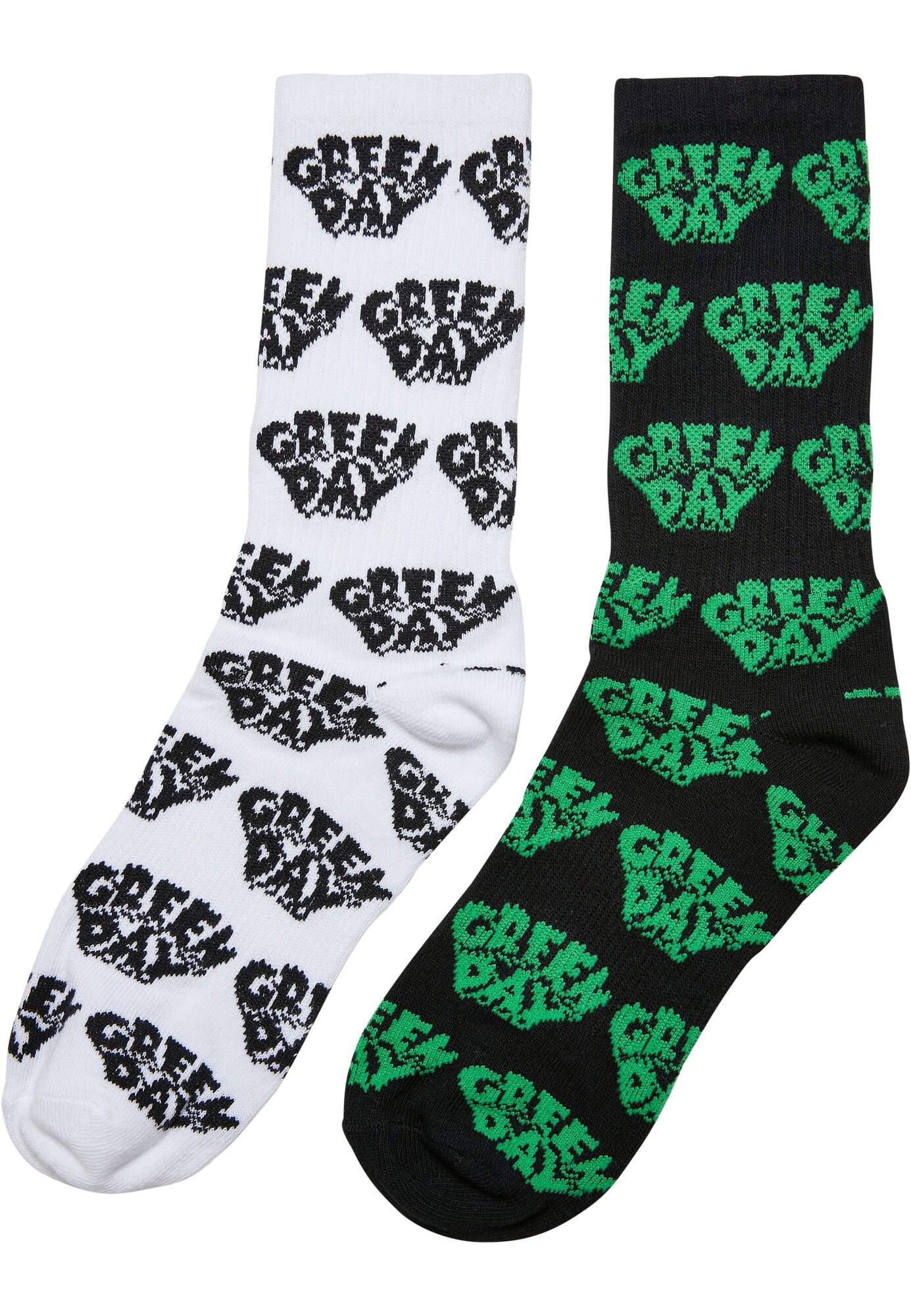 Merchcode Zokni 'Green Day'  zöld / fekete / fehér akciós termékkép 1
