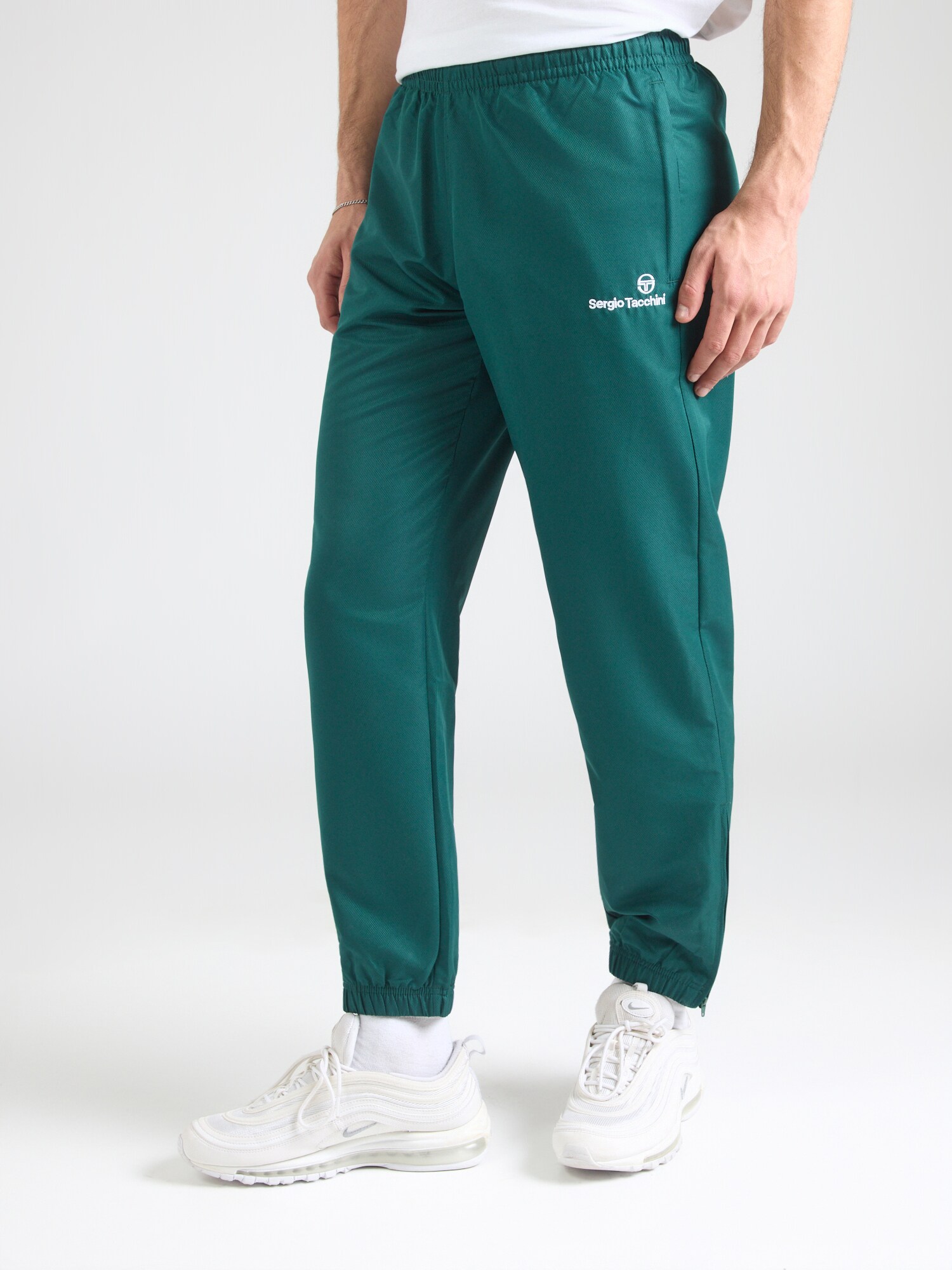 Sergio Tacchini Športové nohavice 'Carson 021' krémová / smaragdová (obrázok 4)
