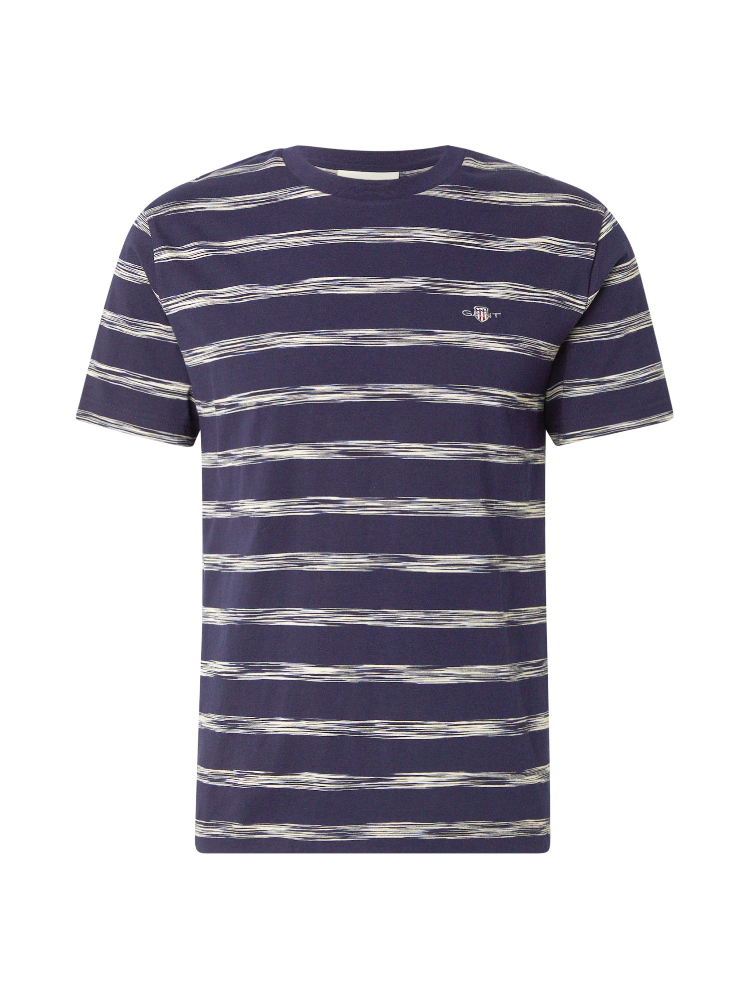 GANT Tricou  albastru închis / alb murdar