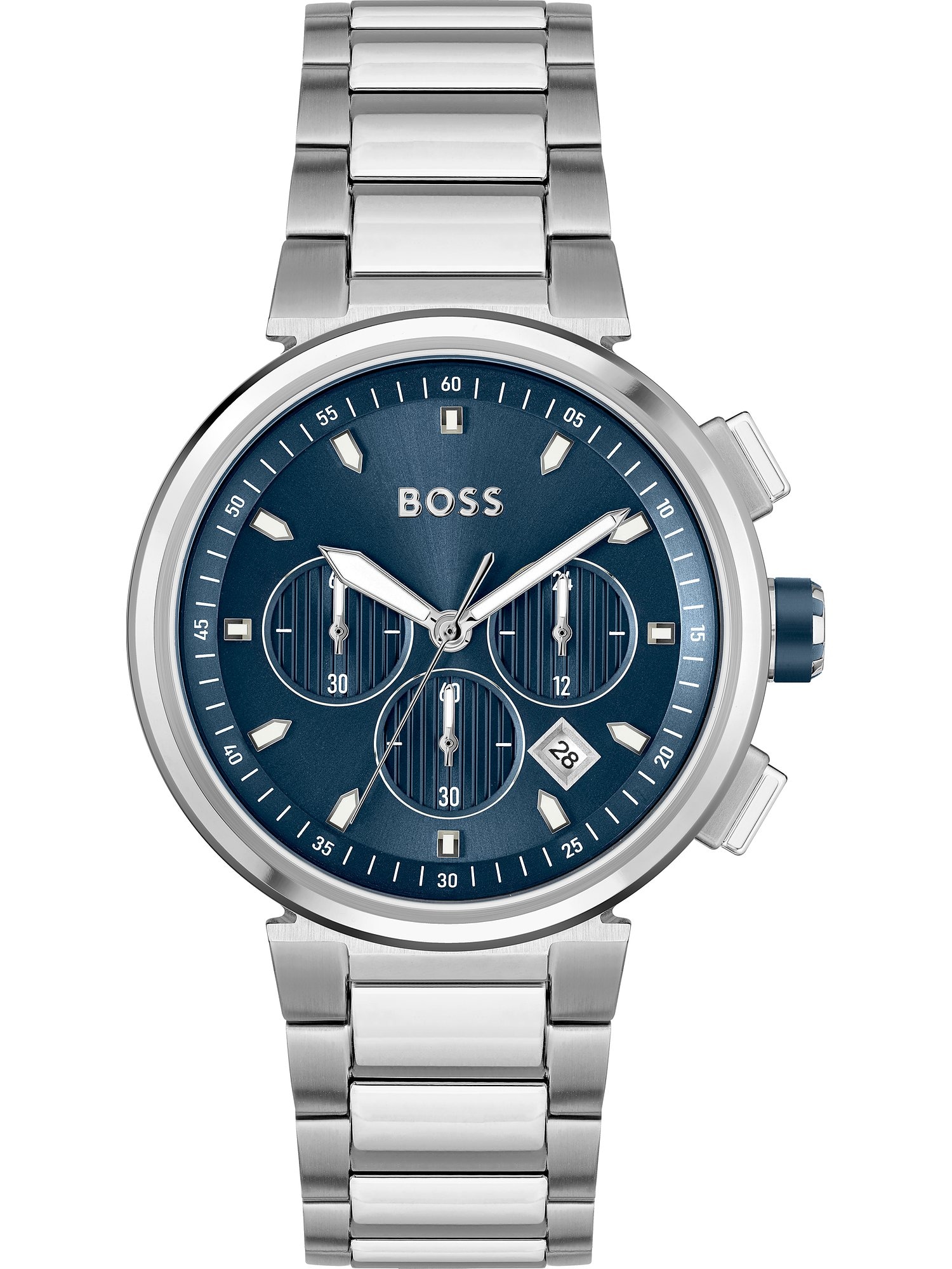 BOSS Black Analoginis (įprasto dizaino) laikrodis mėlyna / sidabrinė