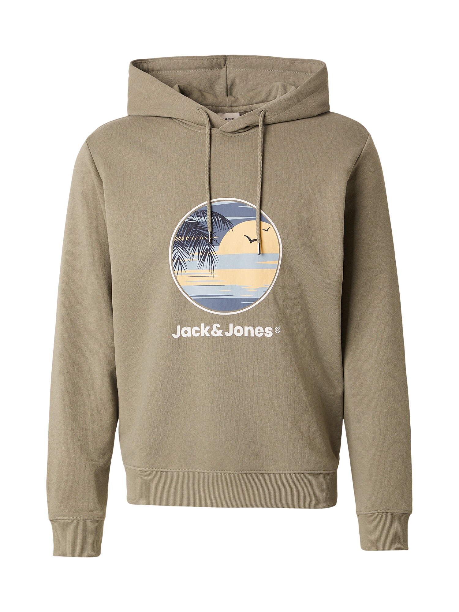 JACK & JONES Majica 'JJPERRY'  svetlo modra / svetlo rumena / barva blata / bela
