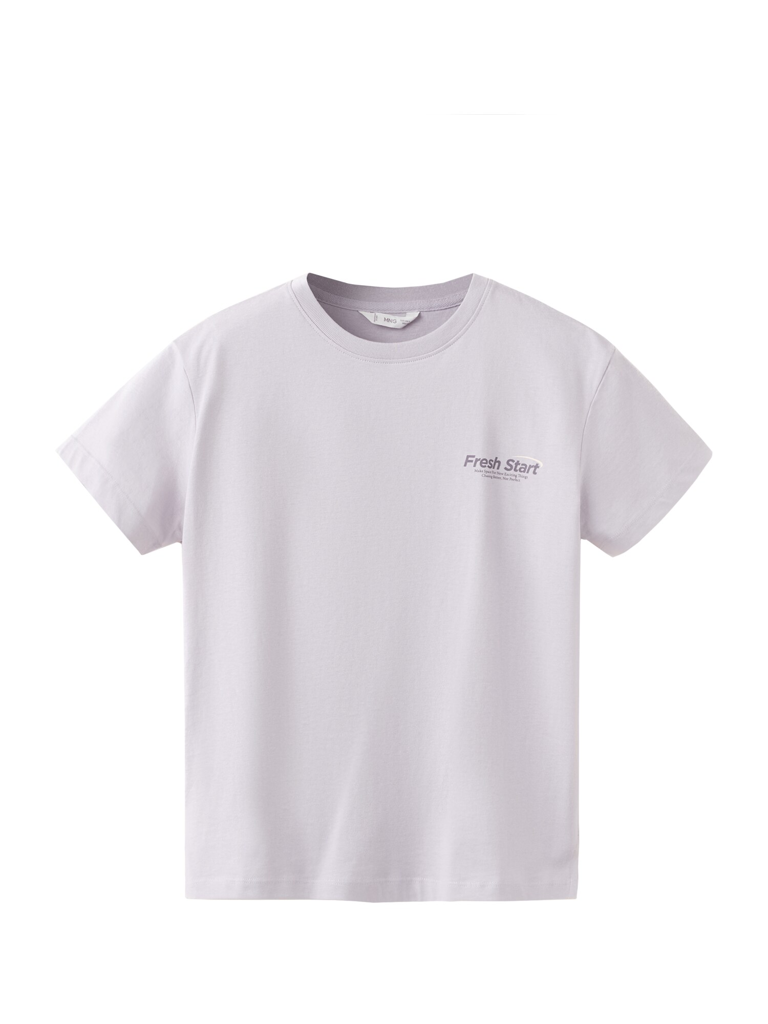 MANGO TEEN Tricou 'FRESH'  mov liliachiu / mov închis / alb lână