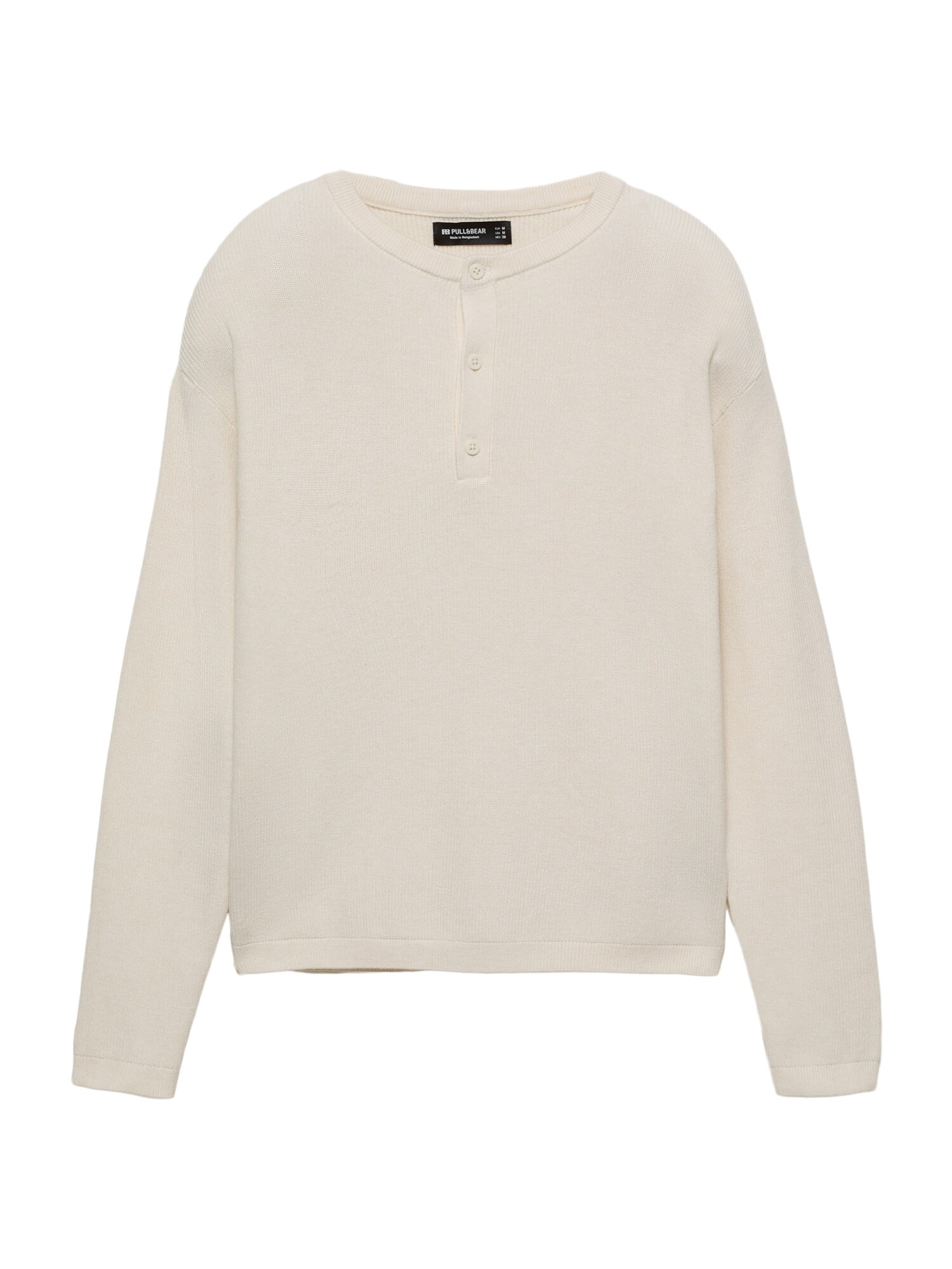 Pull&Bear Pulover  alb natural
