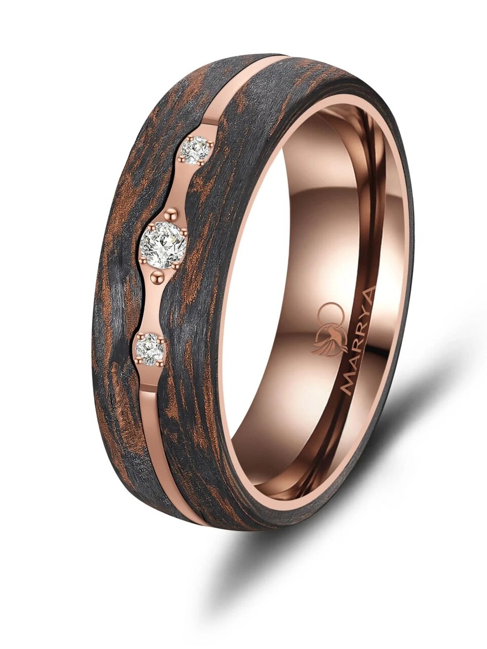 Ring 'MARRYA Ehering CB-02 Carbon-Bronze'