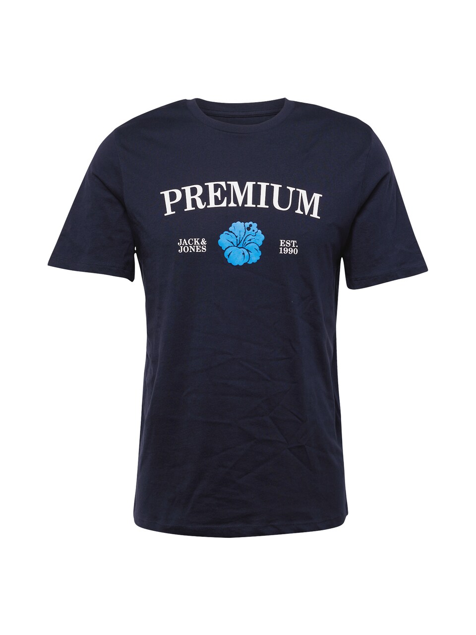 T-shirt 'JPRBLAAlfie' azur / mörkblå